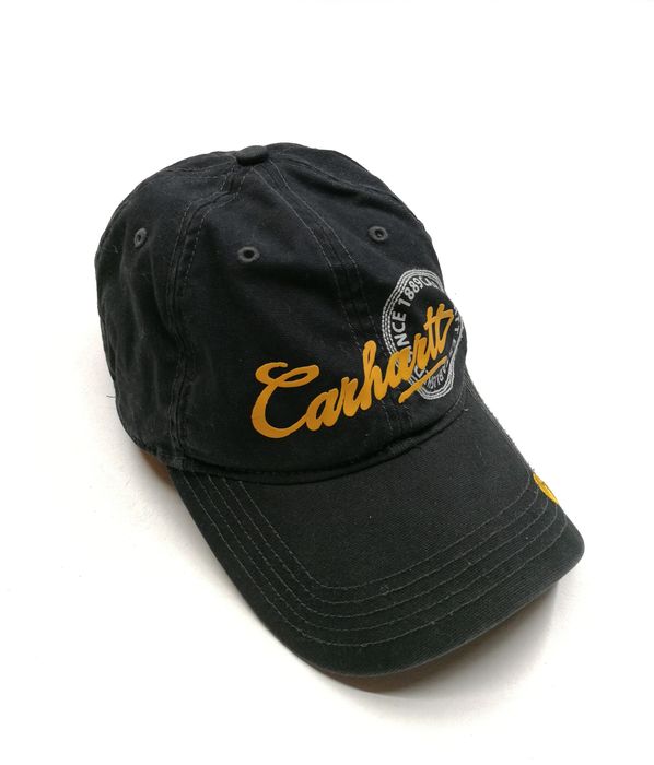 Carhartt Carhartt Baseball Cap Hat Black Big Logo | Grailed