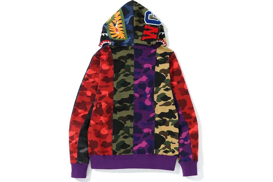 Bape Mix Camo Crazy Shark Full Zip Hoodie Size US M / EU 48-50 / 2 - 4 Thumbnail