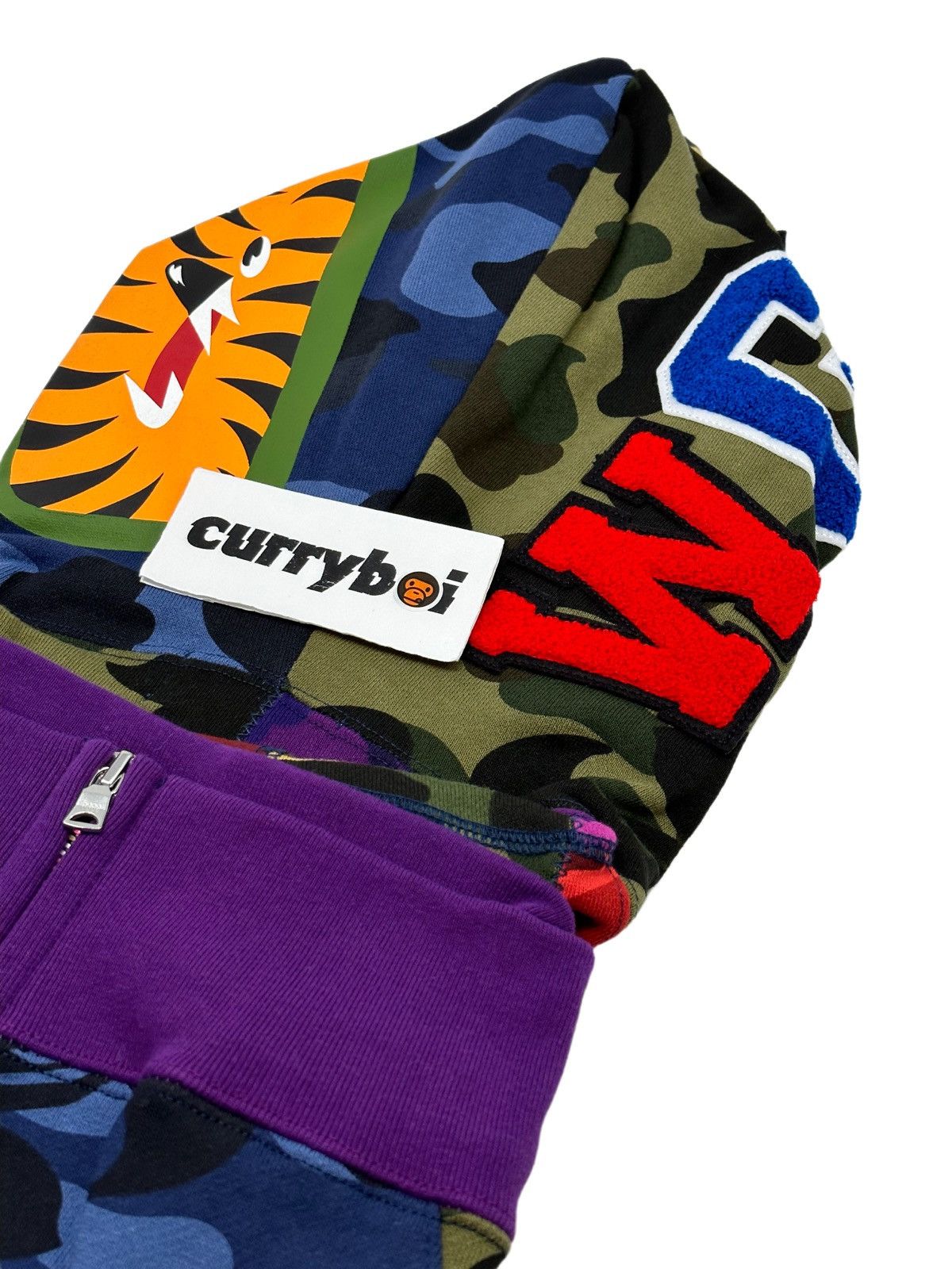 Bape Mix Camo Crazy Shark Full Zip Hoodie Size US M / EU 48-50 / 2 - 7 Thumbnail