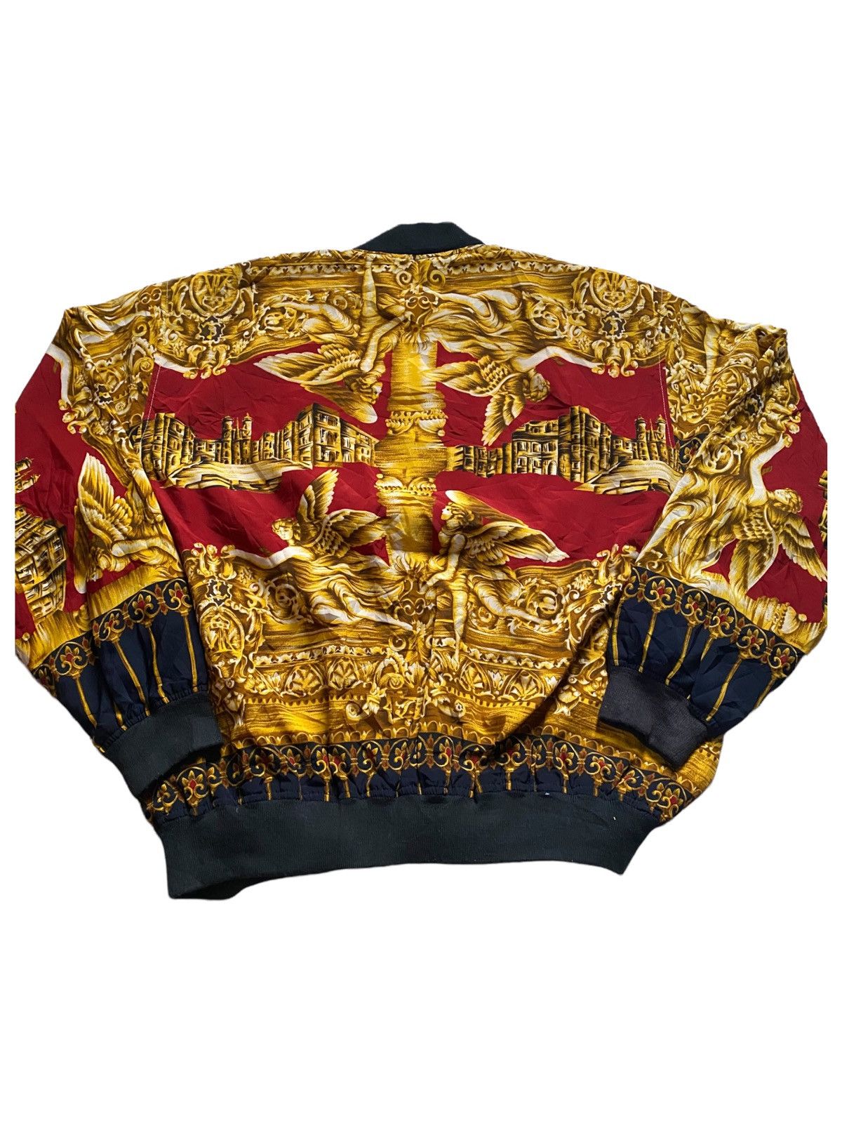 Vintage VERY RARE VINTAGE JACKET SILK ANGEL HERMES VERSACE INSPIRED Size US L / EU 52-54 / 3 - 2 Thumbnail