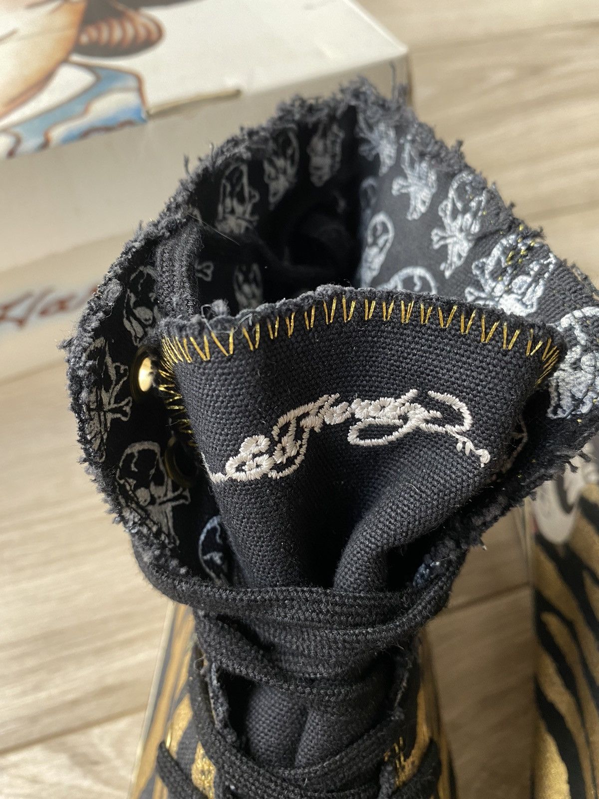 Christian Audigier × Ed Hardy × Vintage Ed Hardy Converse Skull W’s Sneakers shoes Size US 9 / IT 39 - 5 Thumbnail