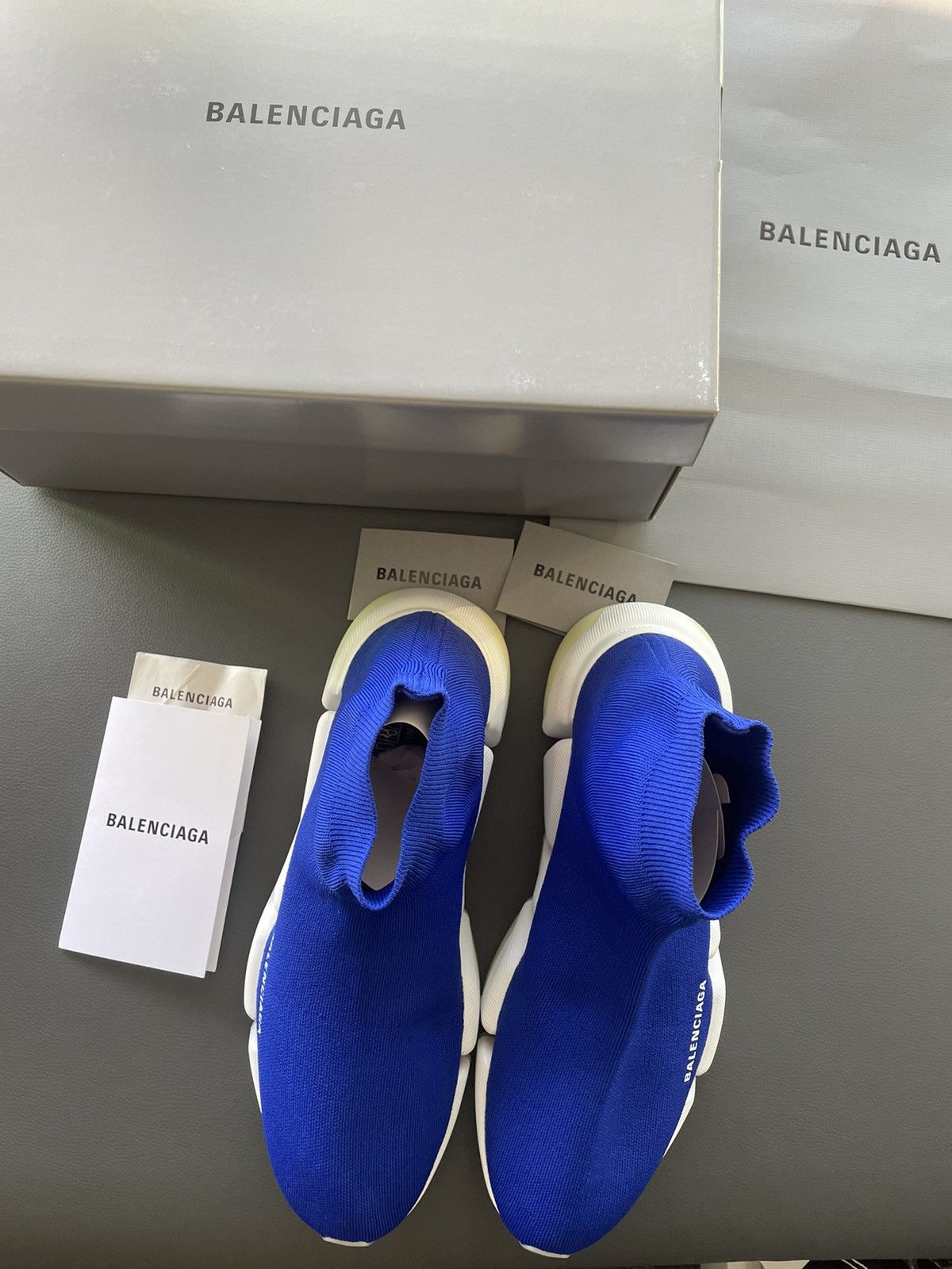 Balenciaga Brand New Iconic Rare Super Runway Iconic Logo Sock Sneaker Size US 12 / EU 45 - 15 Thumbnail