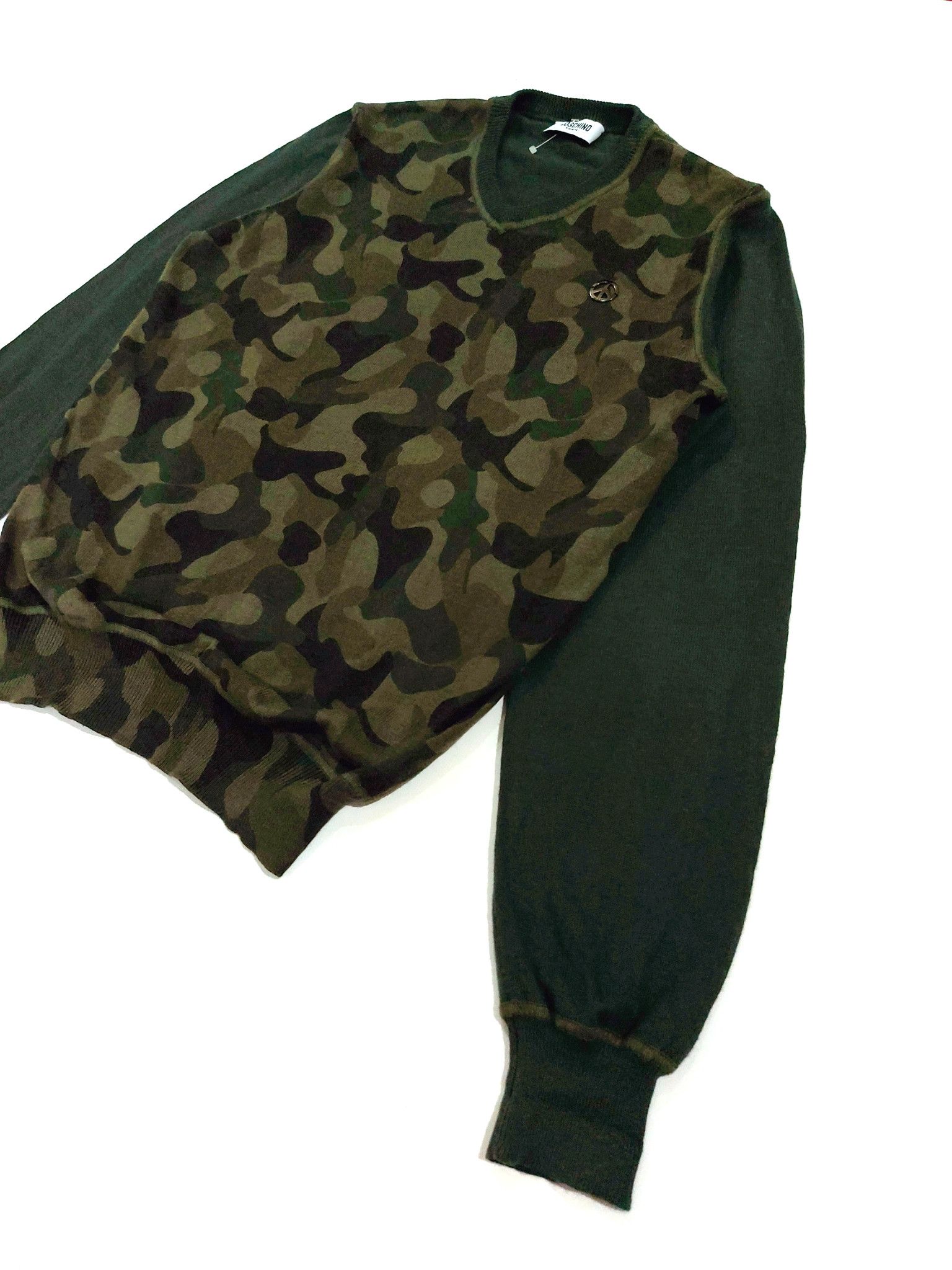 Designer × Moschino × Teenage RARE! MOSCHINO TEEN WOODLAND CAMO SWEATER Size S / US 4 / IT 40 - 3 Thumbnail