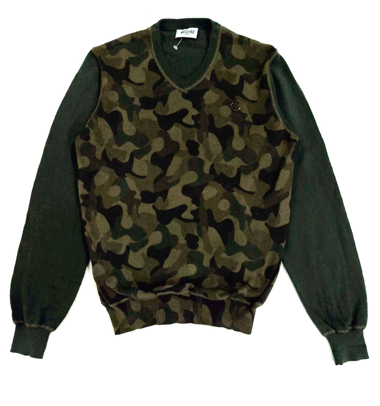 Designer × Moschino × Teenage RARE! MOSCHINO TEEN WOODLAND CAMO SWEATER Size S / US 4 / IT 40 - 1 Thumbnail