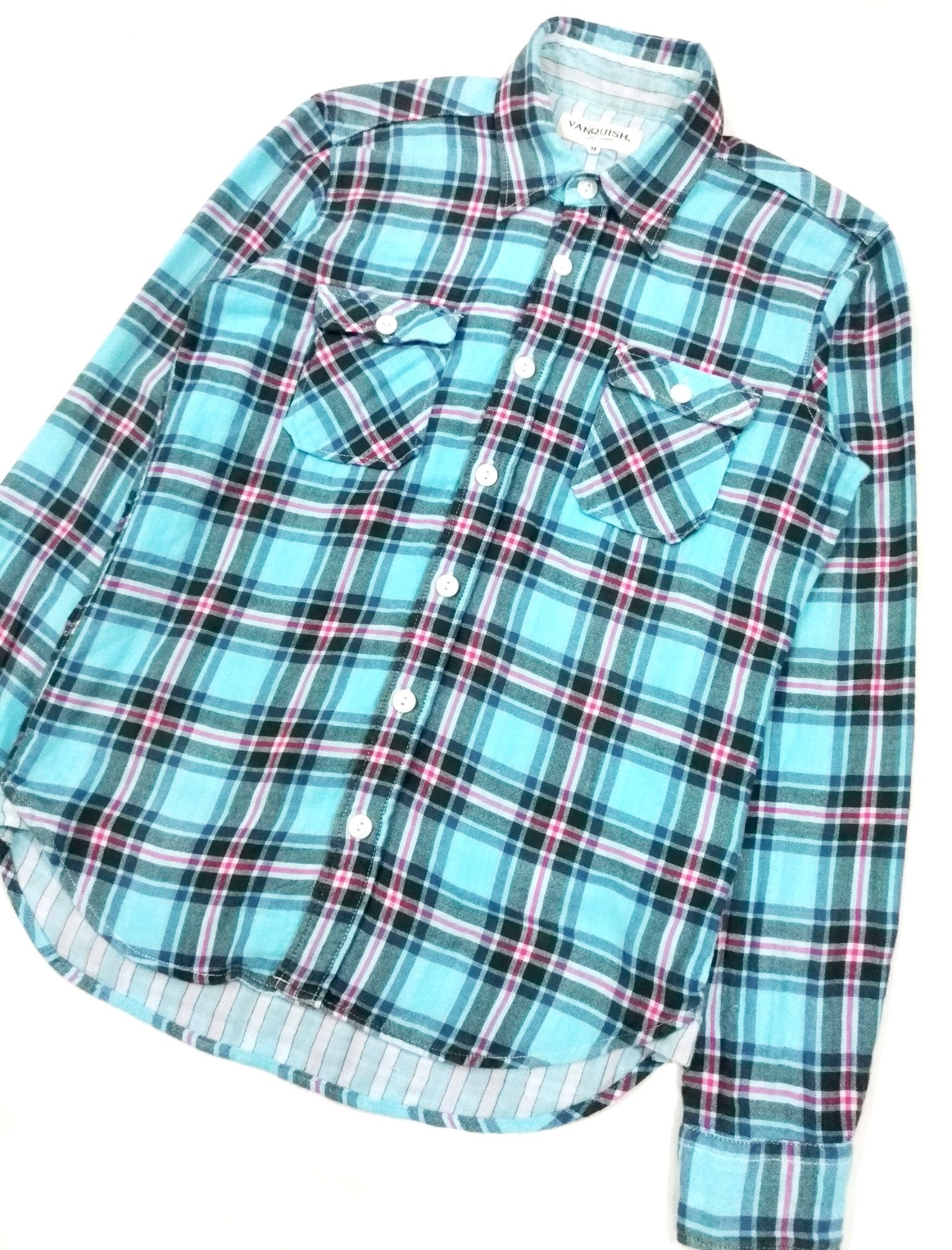 Designer × Japanese Brand × Vanquish RARE! VANQUISH PLAID L/SLEEVE FLANNEL Size US S / EU 44-46 / 1 - 3 Thumbnail