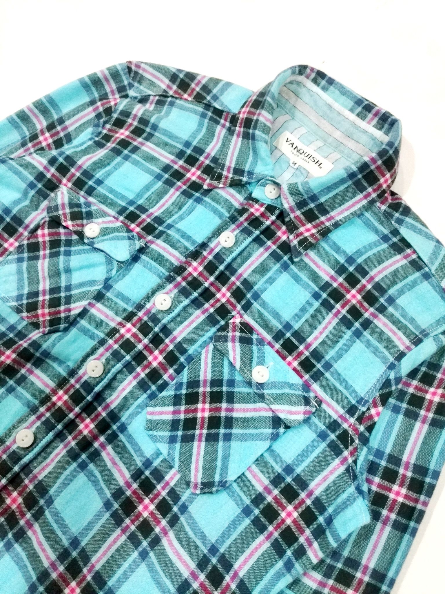 Designer × Japanese Brand × Vanquish RARE! VANQUISH PLAID L/SLEEVE FLANNEL Size US S / EU 44-46 / 1 - 6 Thumbnail