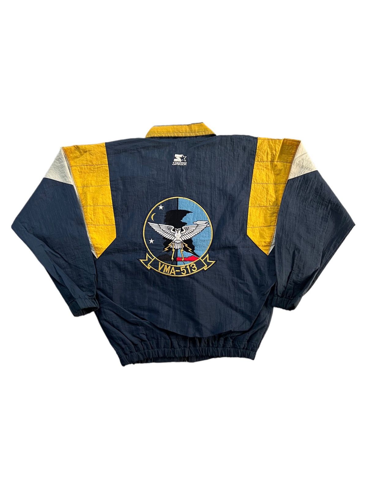 Starter VERY RARE VINTAGE JACKET STARTER MILITARY SOUVENIR JACKET Size US XL / EU 56 / 4 - 1 Thumbnail