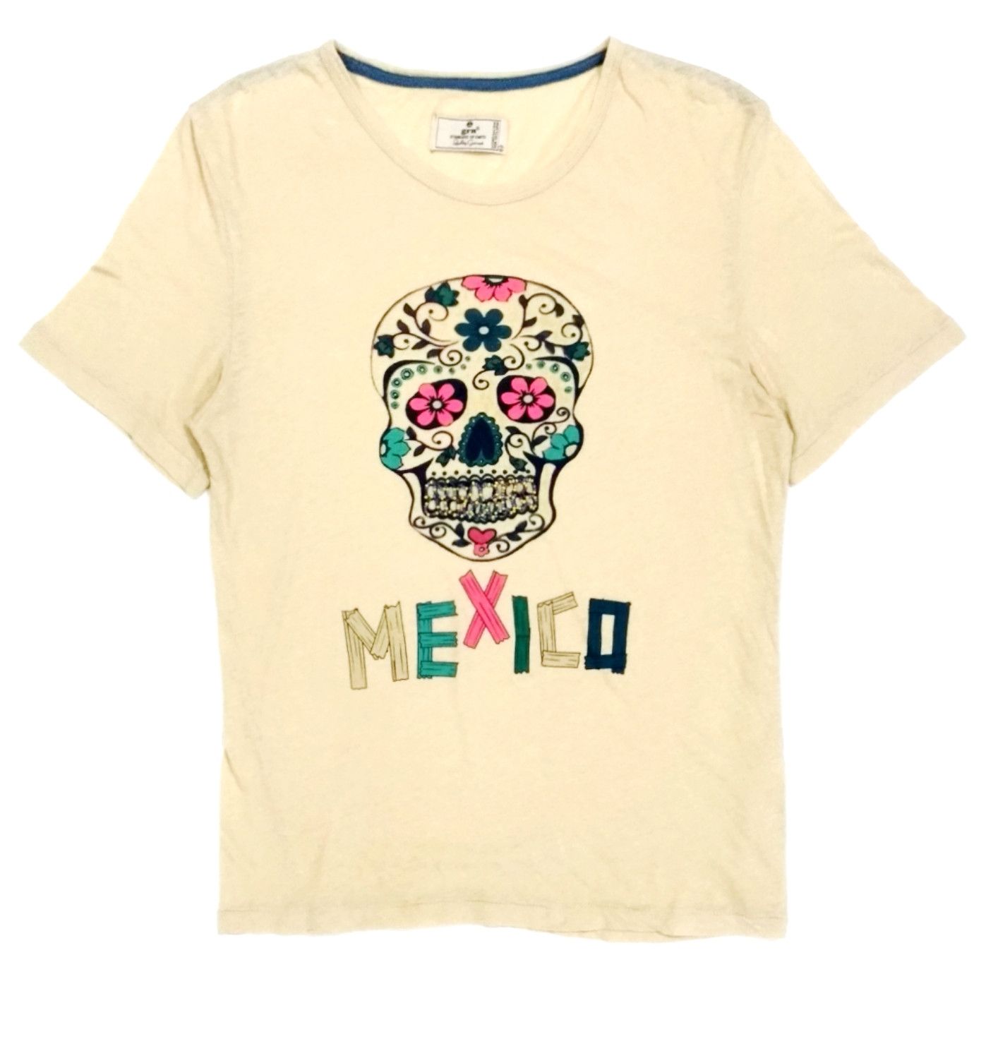 GRN × Japanese Brand RARE! VTG GRN "DIA DE LOS MUERTOS" SKULL TATTOO GRAPHIC TEE Size US S / EU 44-46 / 1 - 1 Thumbnail
