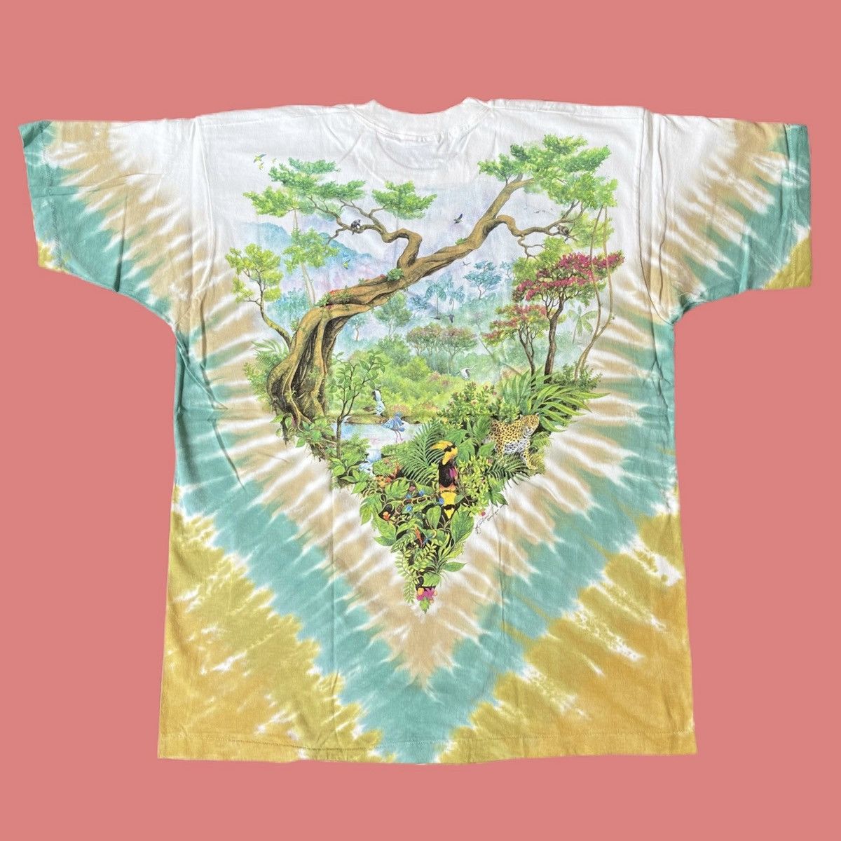Liquid Blue Deadstock Vintage Liquid Blue Rainforest Shirt Size US XL / EU 56 / 4 - 3 Thumbnail
