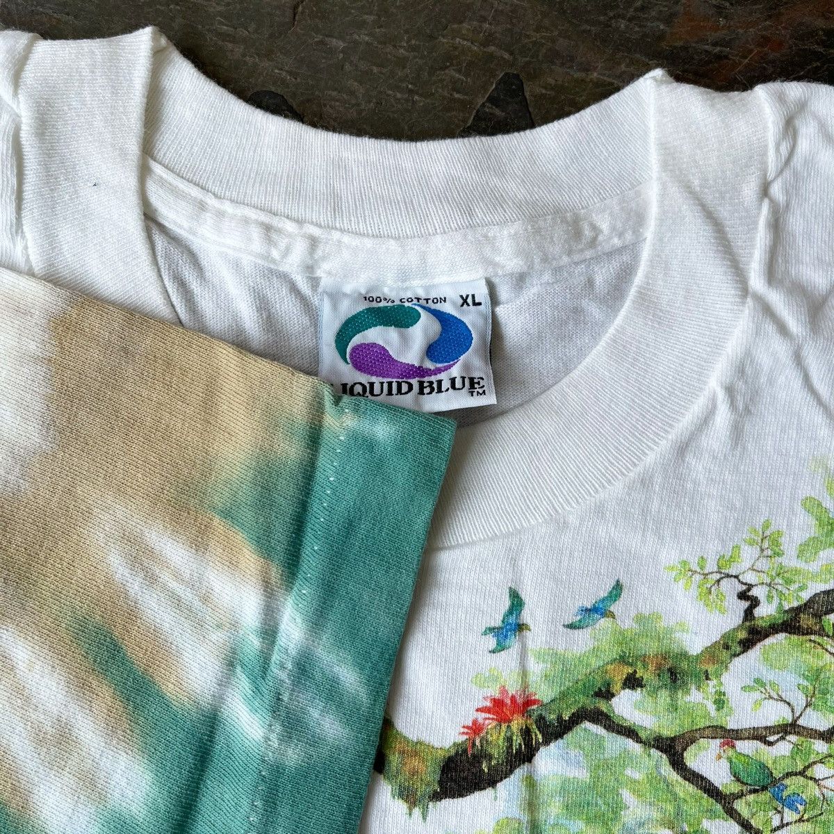 Liquid Blue Deadstock Vintage Liquid Blue Rainforest Shirt Size US XL / EU 56 / 4 - 4 Thumbnail