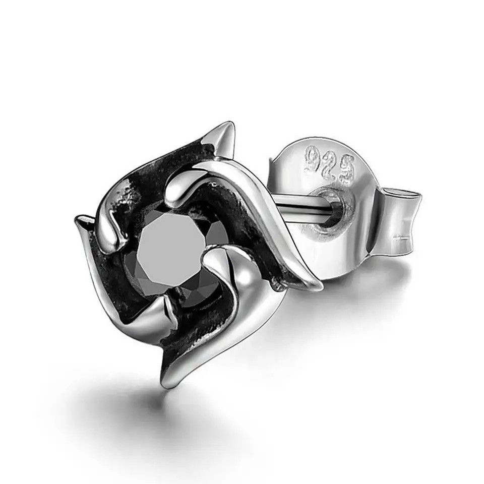 Jewelry Small Clover Black Earrings Size ONE SIZE - 2 Thumbnail