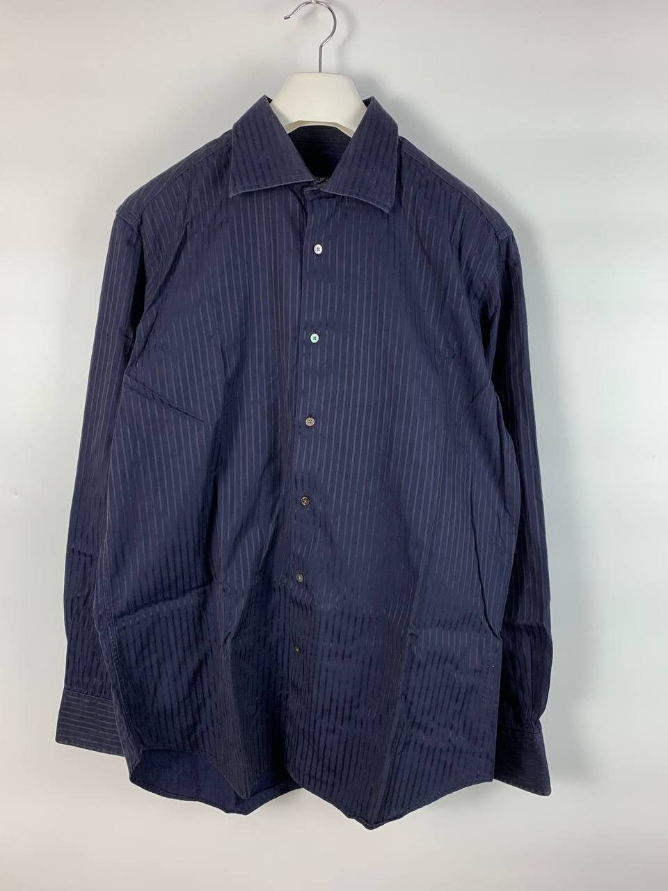 Canali Canali Vintage shirt buttton ups blue cotton Size US M / EU 48-50 / 2 - 1 Thumbnail