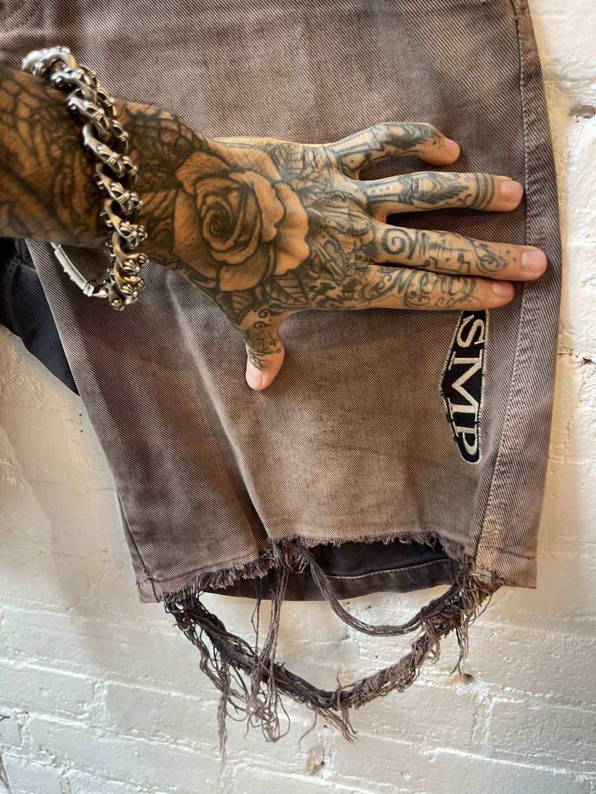 Vintage Vintage 90s THRASHED Skater Baggy Shorts Corduroy Sun Faded Size US 34 / EU 50 - 3 Thumbnail