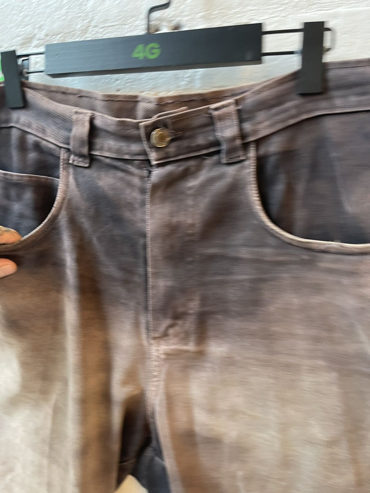 Vintage Vintage 90s THRASHED Skater Baggy Shorts Corduroy Sun Faded Size US 34 / EU 50 - 4 Thumbnail