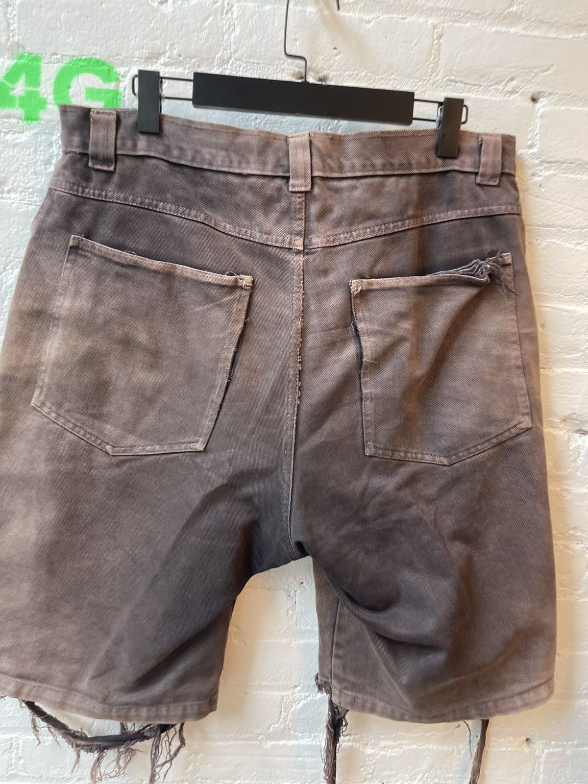 Vintage Vintage 90s THRASHED Skater Baggy Shorts Corduroy Sun Faded Size US 34 / EU 50 - 8 Thumbnail