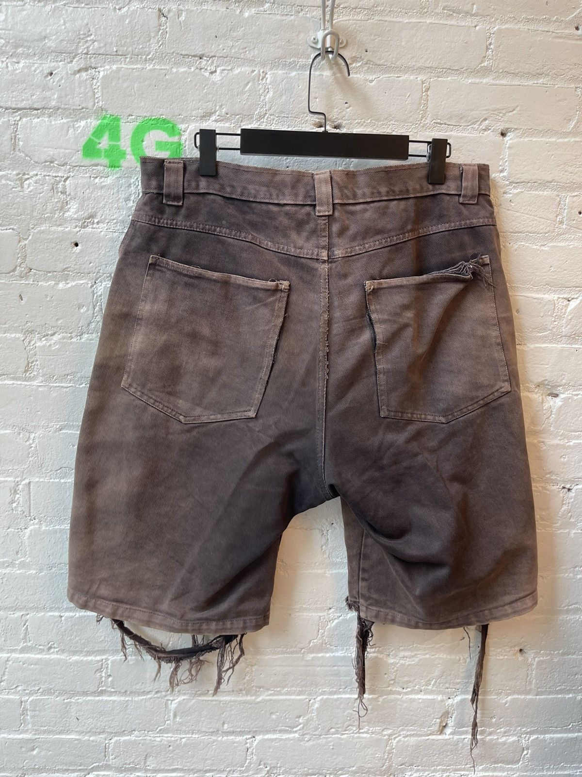 Vintage Vintage 90s THRASHED Skater Baggy Shorts Corduroy Sun Faded Size US 34 / EU 50 - 7 Thumbnail