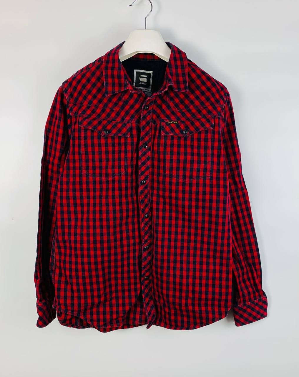 G-Star Gstar / G Star Raw shirt blue red cotton L Size US L / EU 52-54 / 3 - 1 Thumbnail