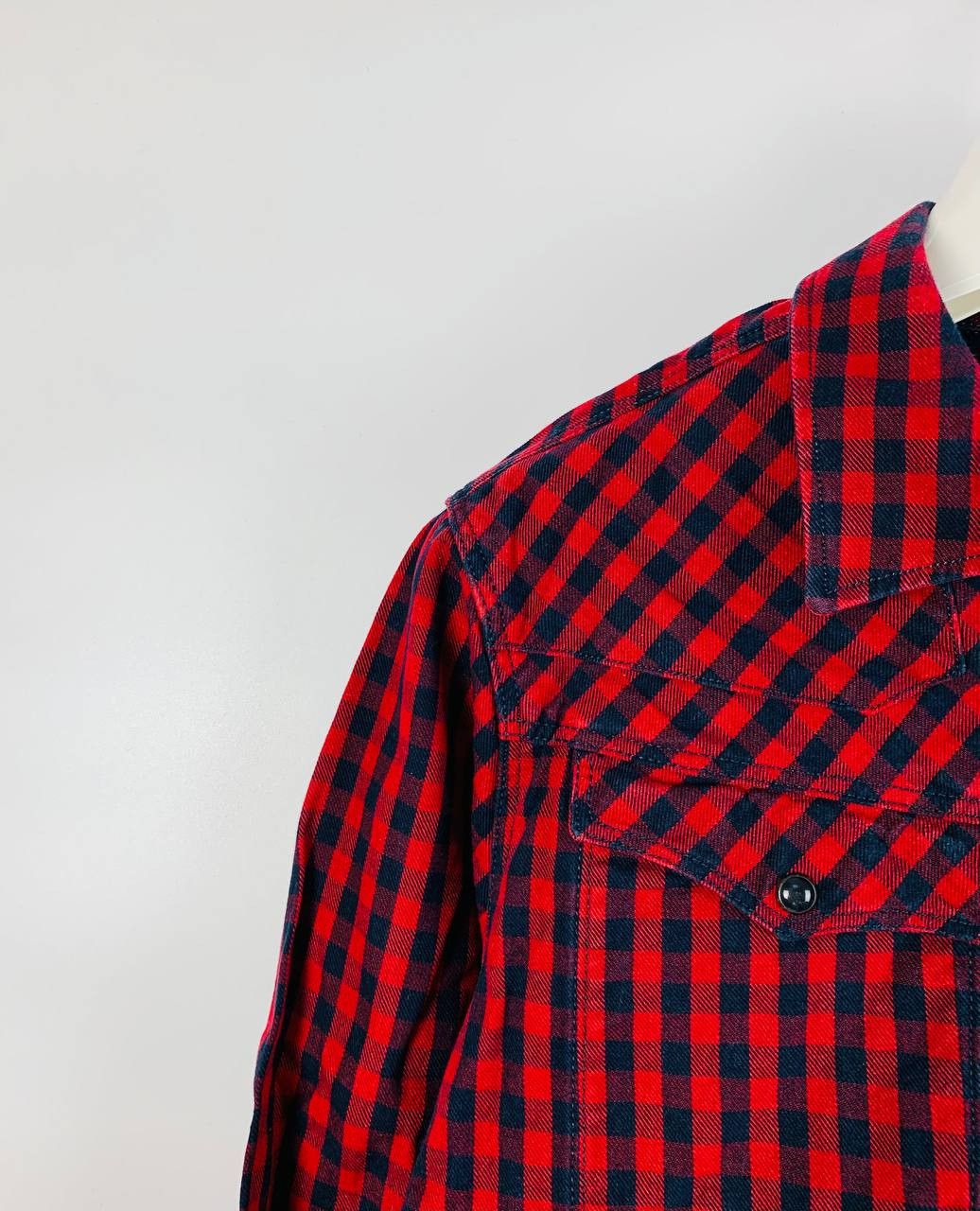 G-Star Gstar / G Star Raw shirt blue red cotton L Size US L / EU 52-54 / 3 - 3 Thumbnail