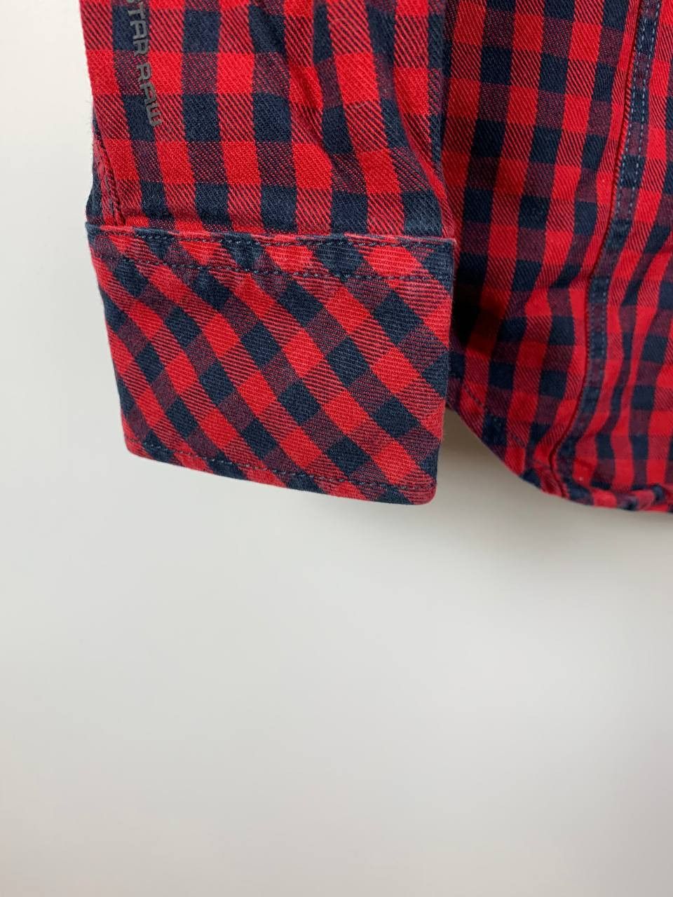 G-Star Gstar / G Star Raw shirt blue red cotton L Size US L / EU 52-54 / 3 - 12 Thumbnail