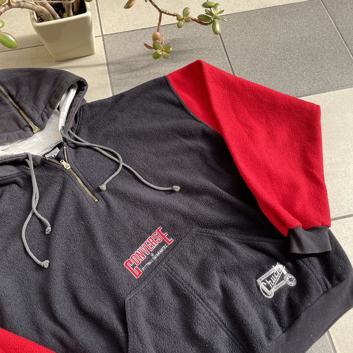 Converse Vintage Converse Fleece Hoodie Double Hooded Size US L / EU 52-54 / 3 - 2 Thumbnail