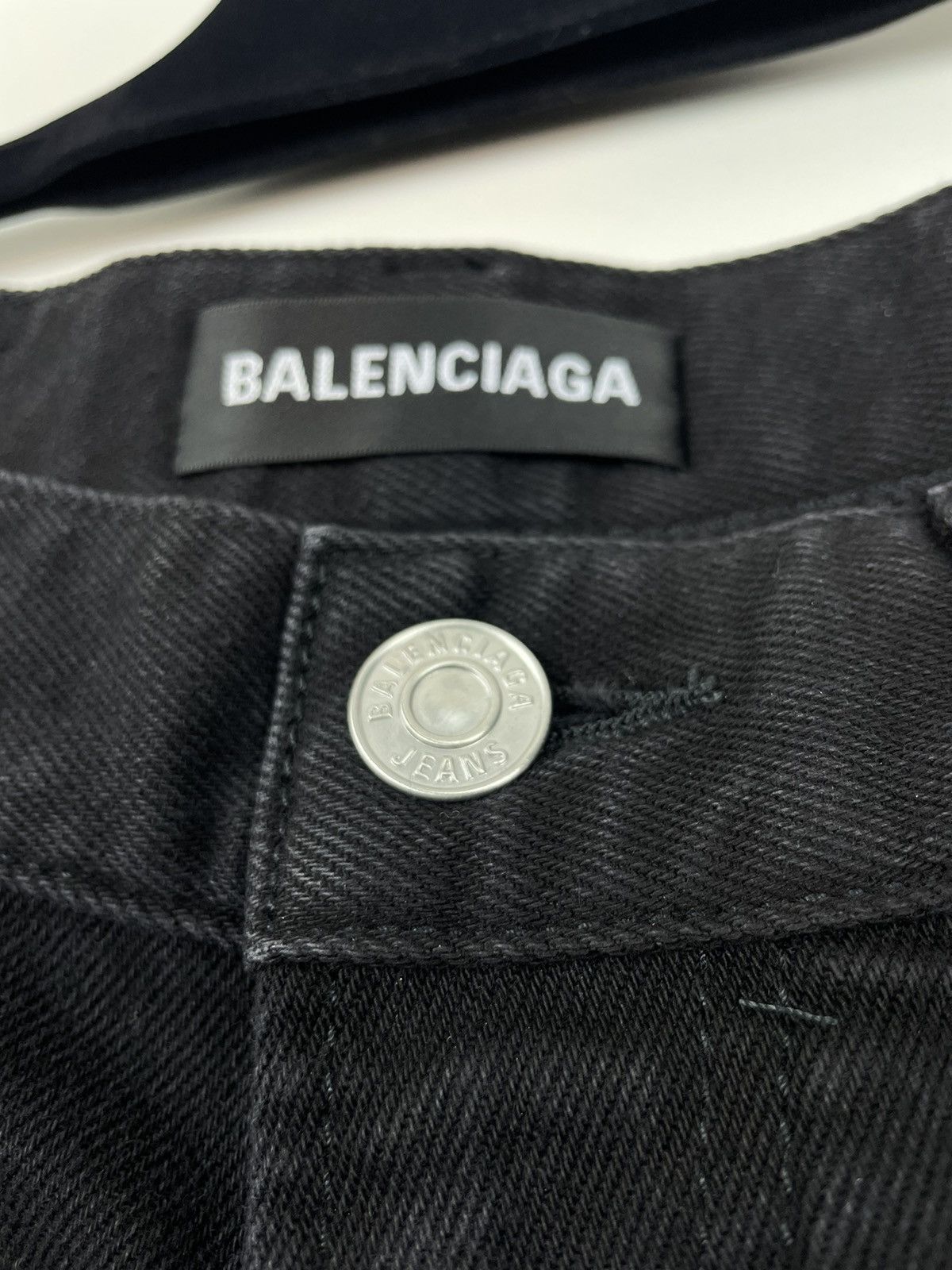 Balenciaga Balenciaga Tapered Black Denim Size US 29 - 9 Thumbnail