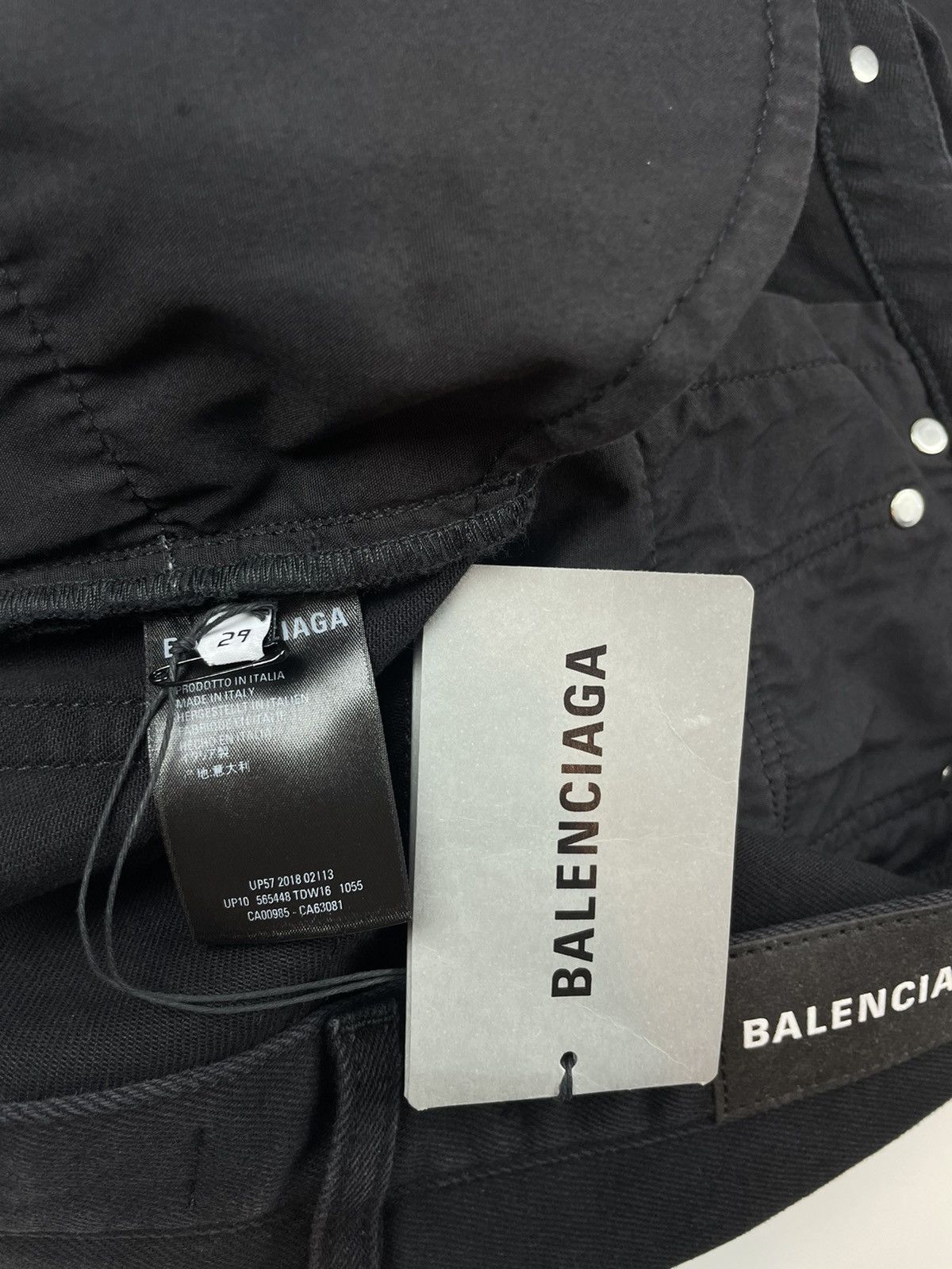 Balenciaga Balenciaga Tapered Black Denim Size US 29 - 12 Thumbnail