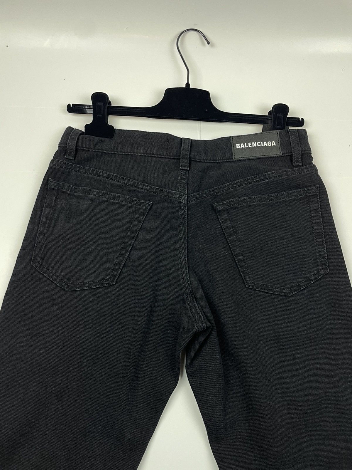 Balenciaga Balenciaga Tapered Black Denim Size US 29 - 5 Thumbnail