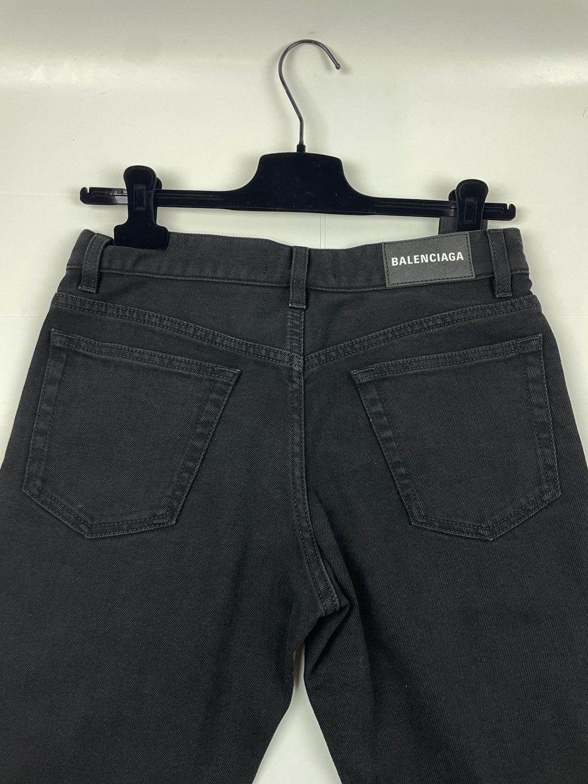 Balenciaga Balenciaga Tapered Black Denim Size US 29 - 6 Thumbnail