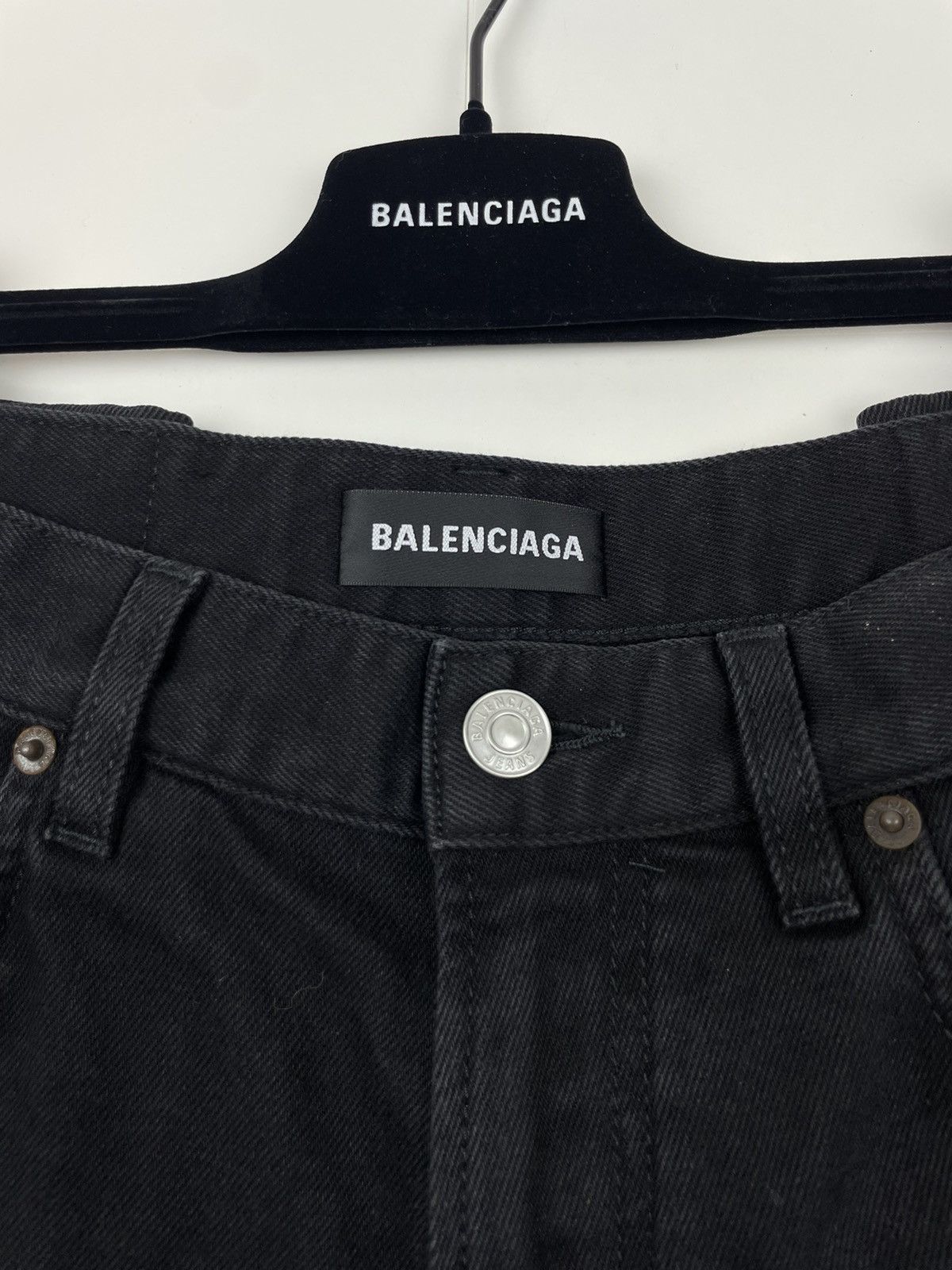 Balenciaga Balenciaga Tapered Black Denim Size US 29 - 10 Thumbnail