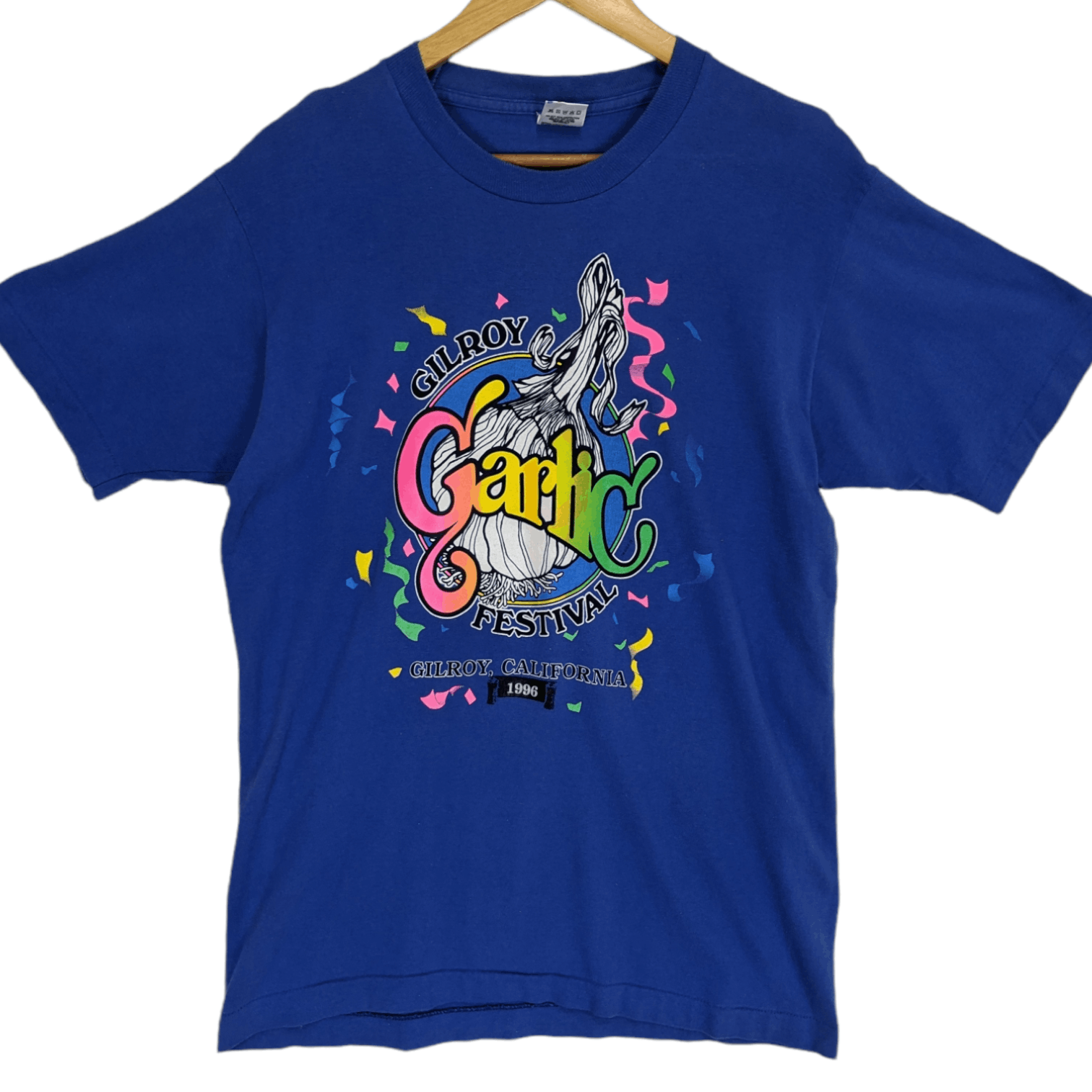 Fruit Of The Loom 90's 1992 GILROY GARLIC FESTIVAL T-Shirt Single Stitches Size US M / EU 48-50 / 2 - 2 Thumbnail