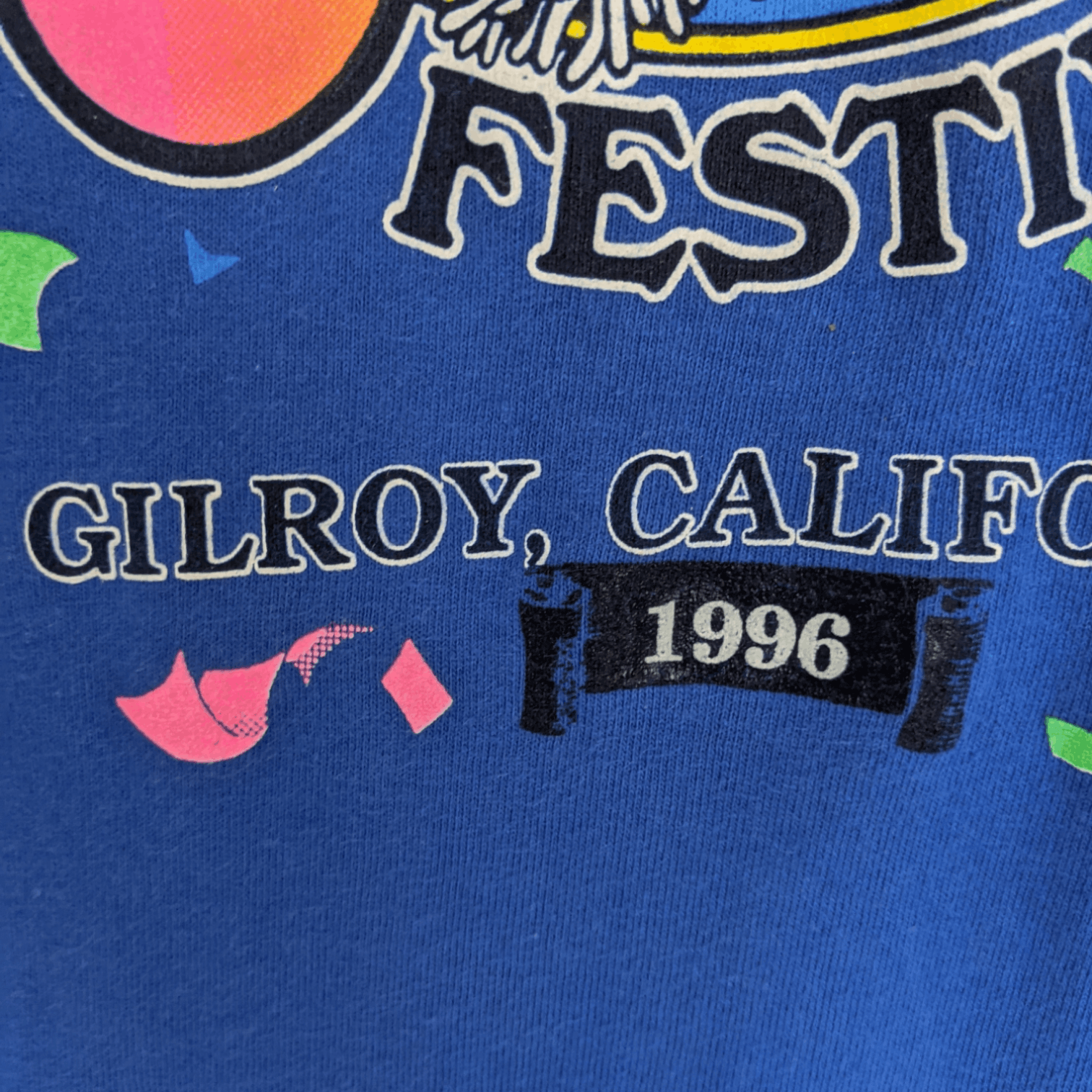 Fruit Of The Loom 90's 1992 GILROY GARLIC FESTIVAL T-Shirt Single Stitches Size US M / EU 48-50 / 2 - 5 Thumbnail