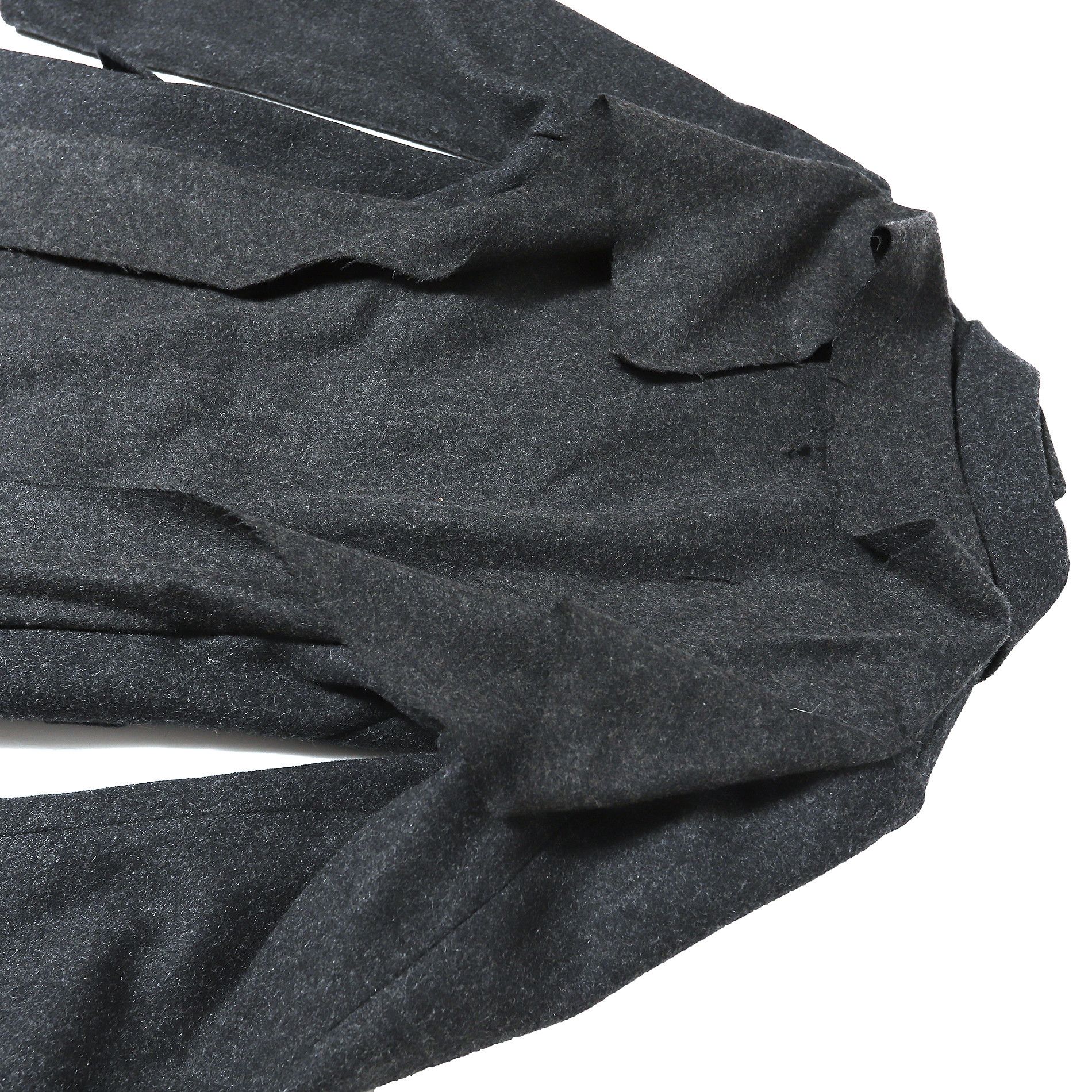 Maison Margiela 90s Miss Deanna Grey Flap Wool Coat Size M / US 6-8 / IT 42-44 - 4 Thumbnail