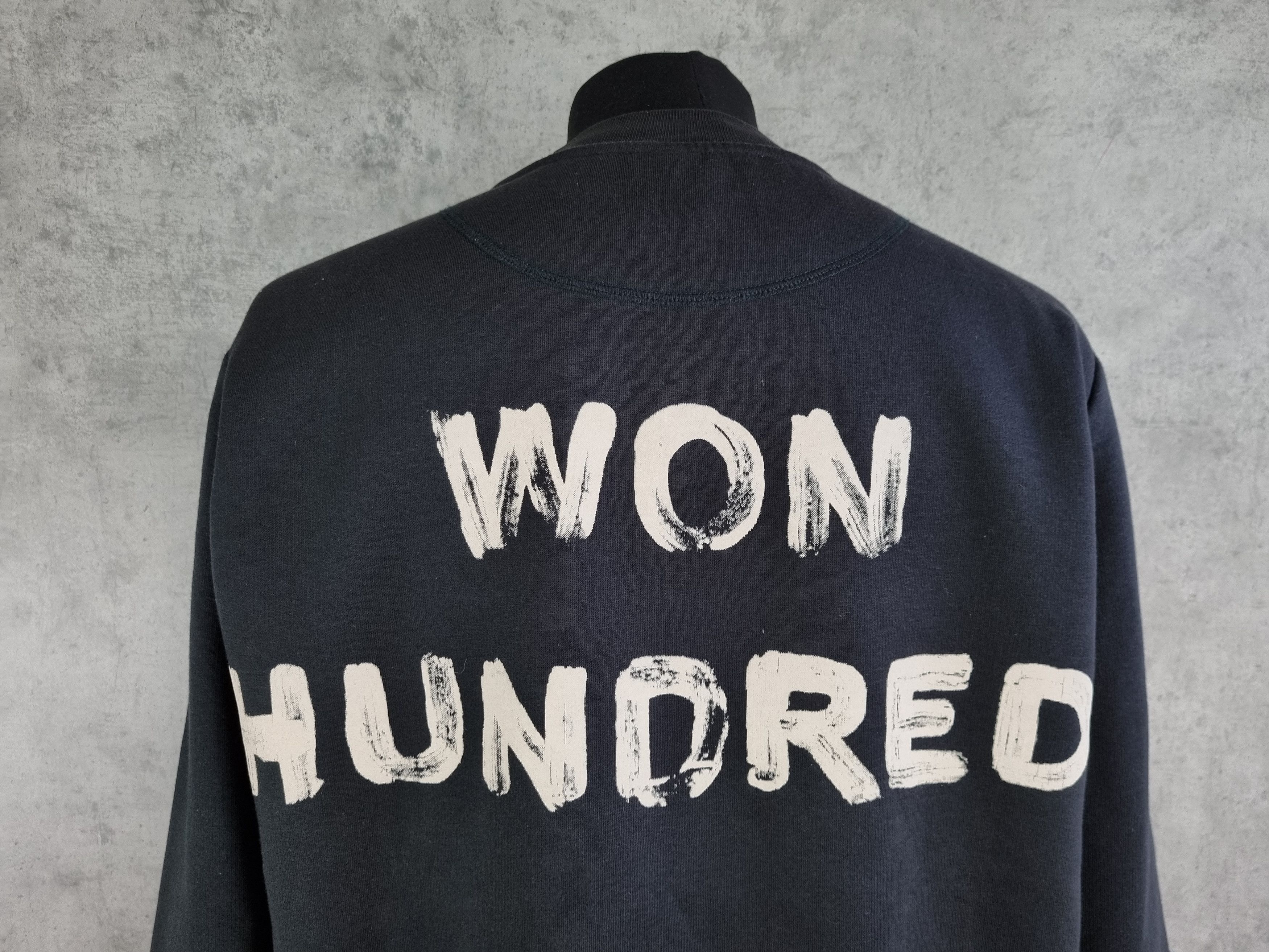 Japanese Brand × Won Hundred Won Hundred Brush painting Big Logo Crewneck Sweatshirt Size US M / EU 48-50 / 2 - 4 Thumbnail