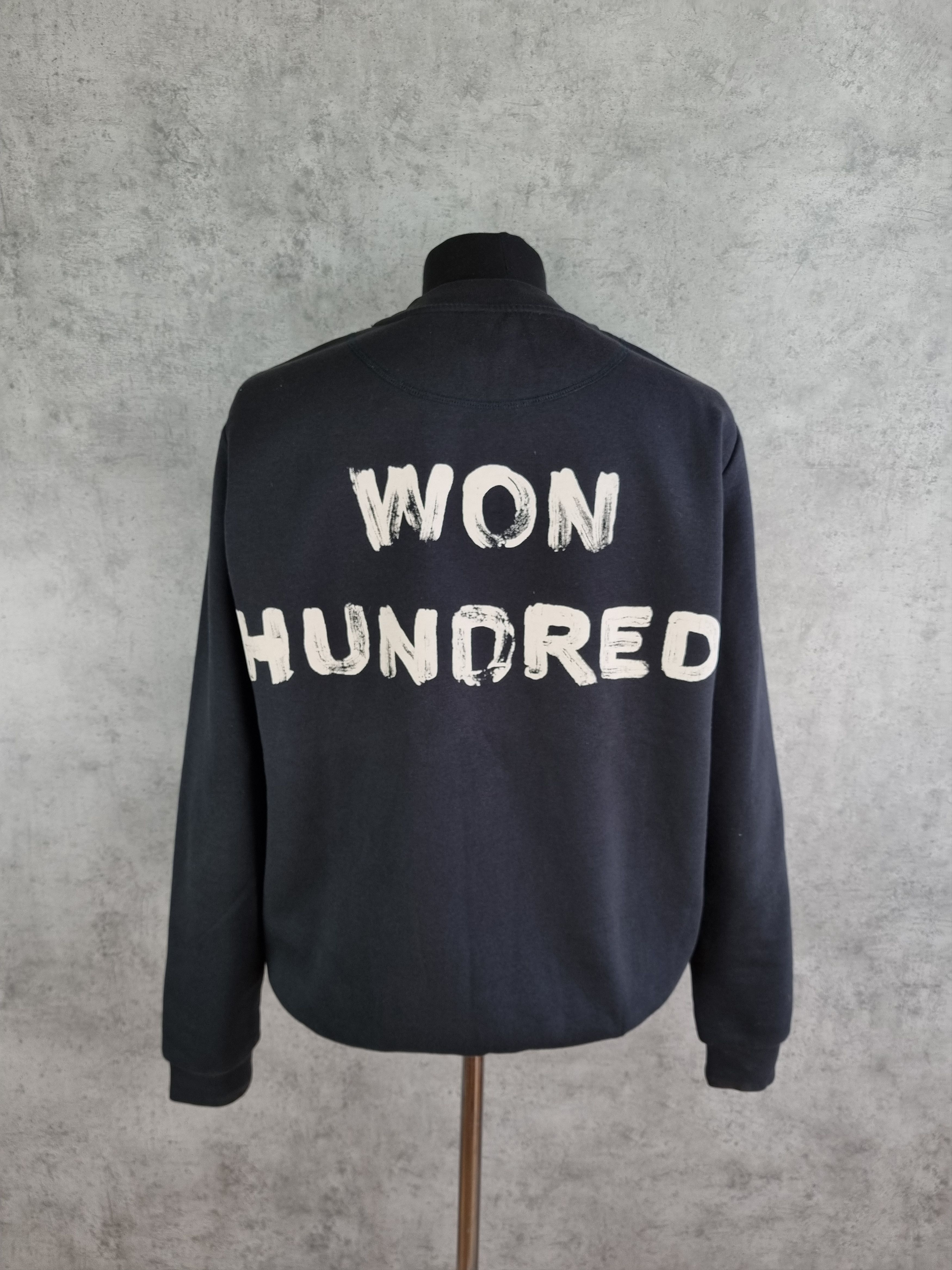 Japanese Brand × Won Hundred Won Hundred Brush painting Big Logo Crewneck Sweatshirt Size US M / EU 48-50 / 2 - 1 Thumbnail