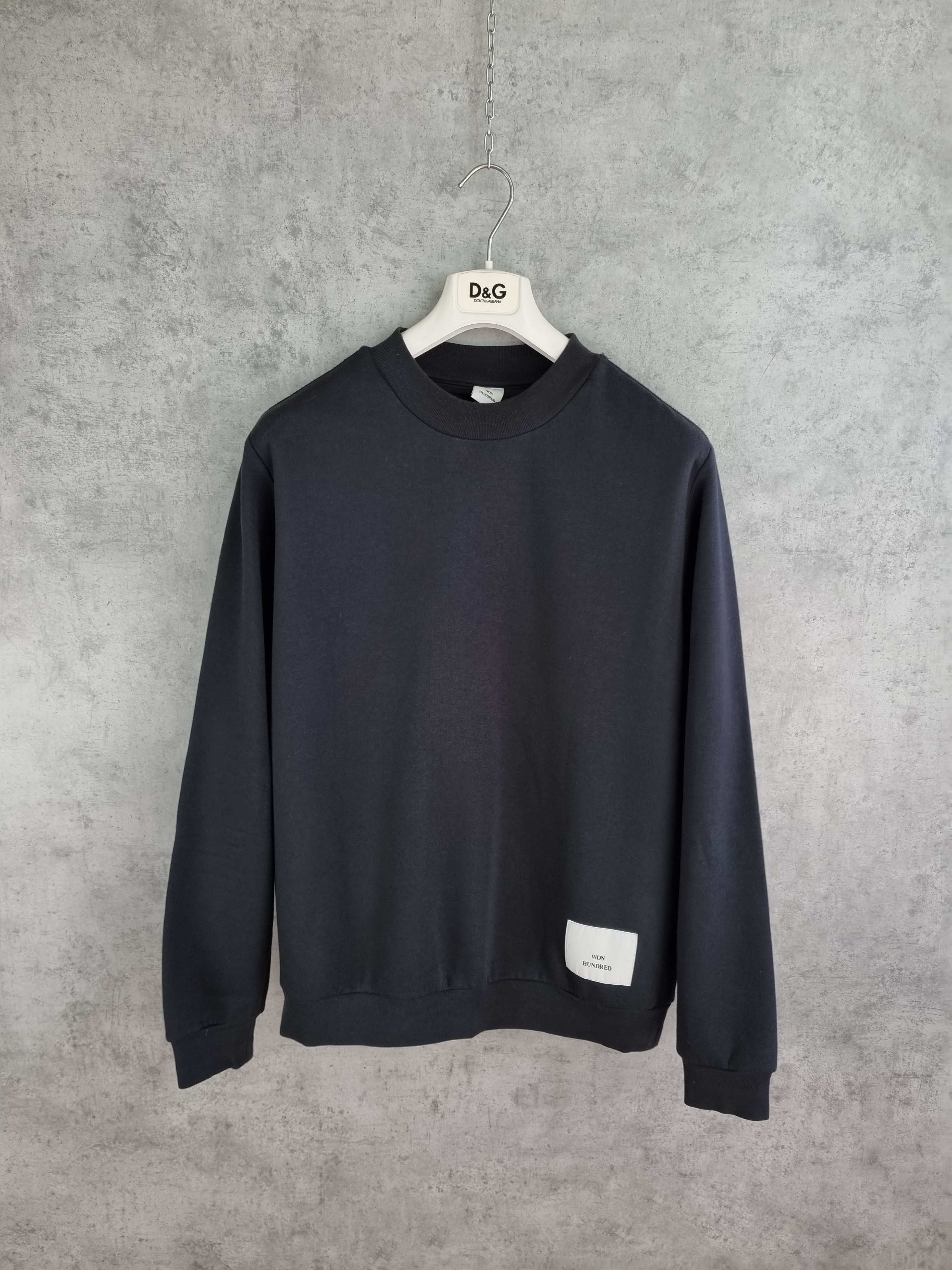 Japanese Brand × Won Hundred Won Hundred Brush painting Big Logo Crewneck Sweatshirt Size US M / EU 48-50 / 2 - 2 Thumbnail