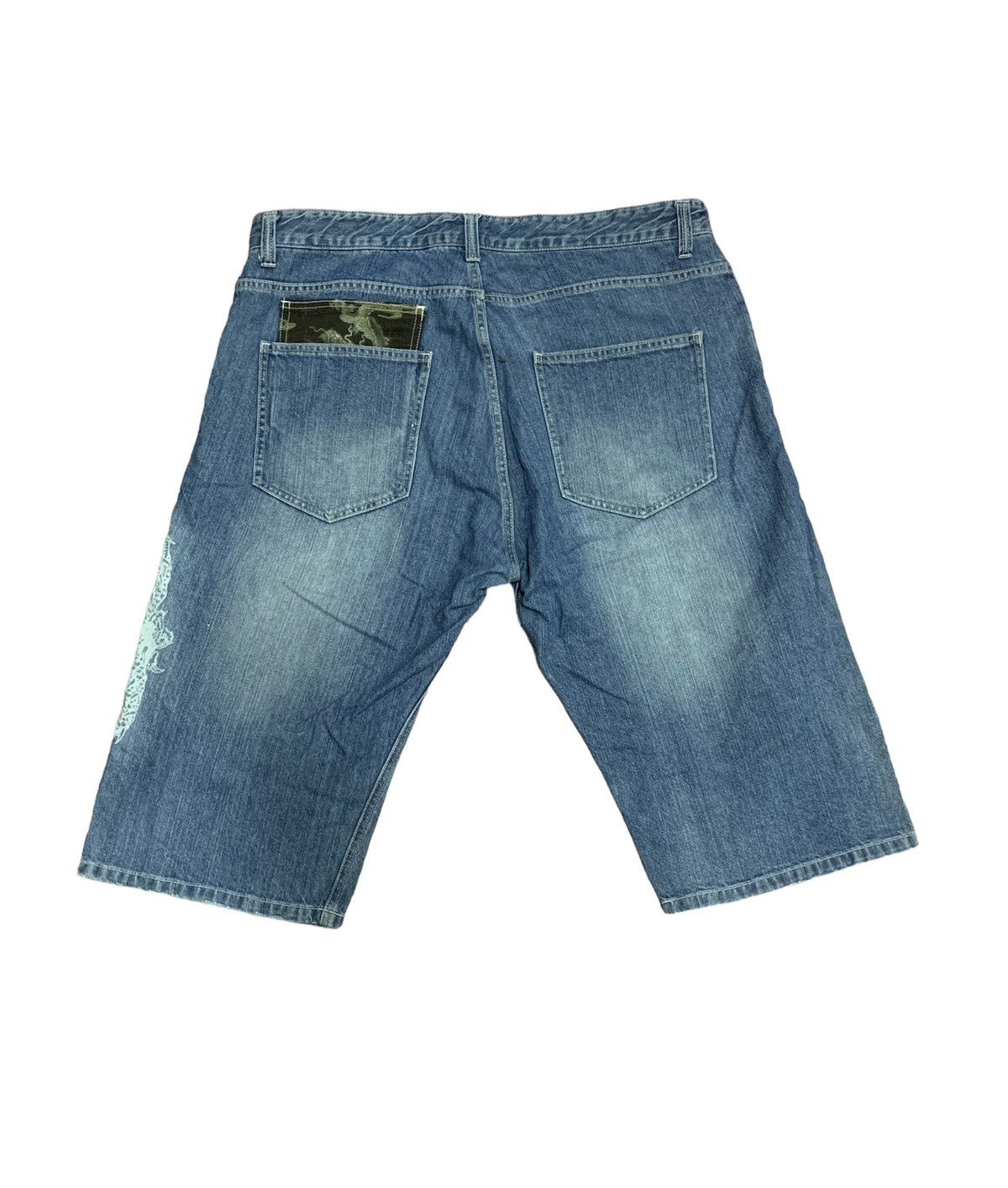JNCO ANTFUI DRAGONS JORTS JEANS Size US 40 / EU 56 - 2 Thumbnail