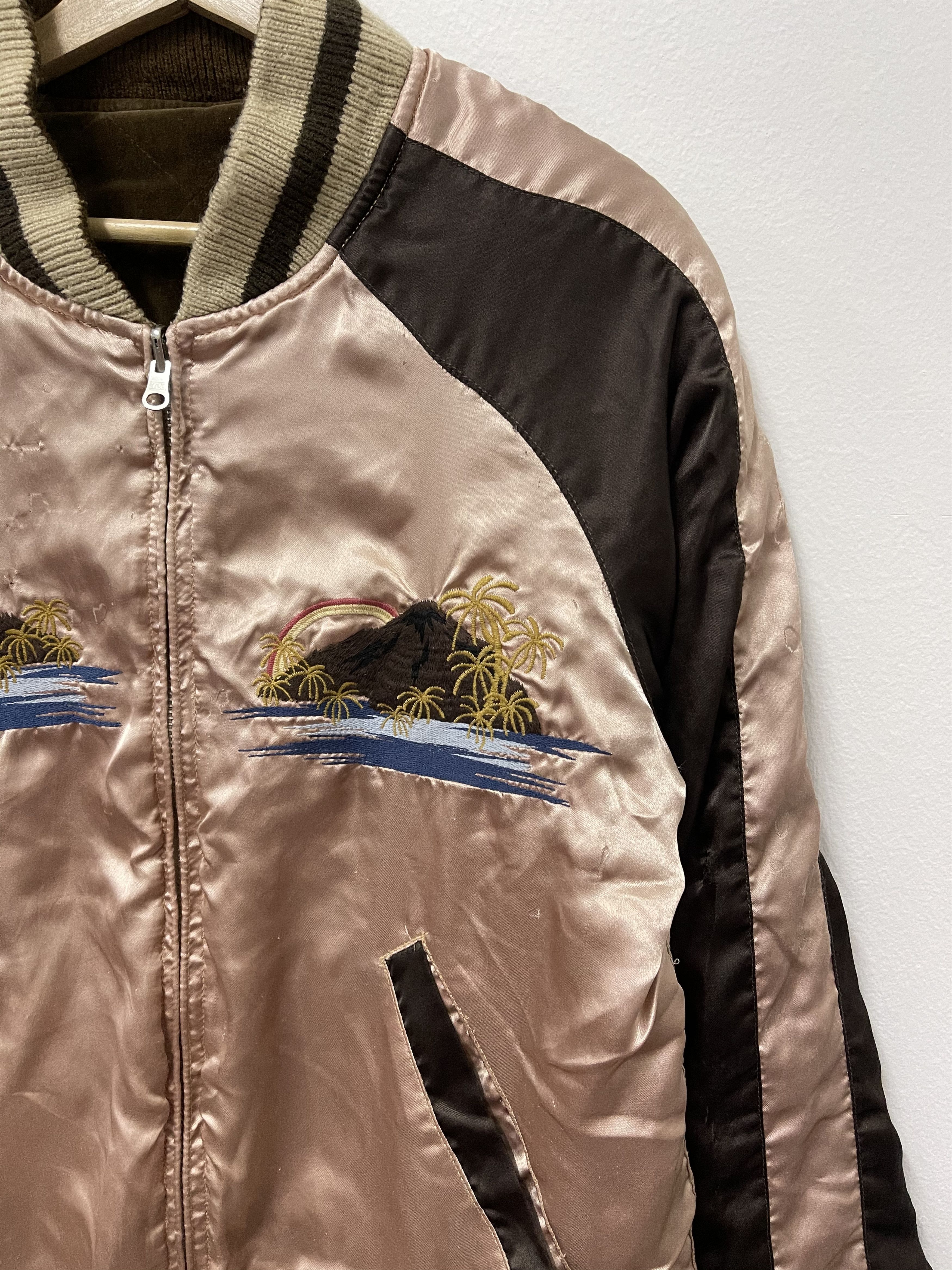 Japanese Brand × Vintage Vintage Sukajan Reversible Full Zip Sweater Size US M / EU 48-50 / 2 - 6 Thumbnail