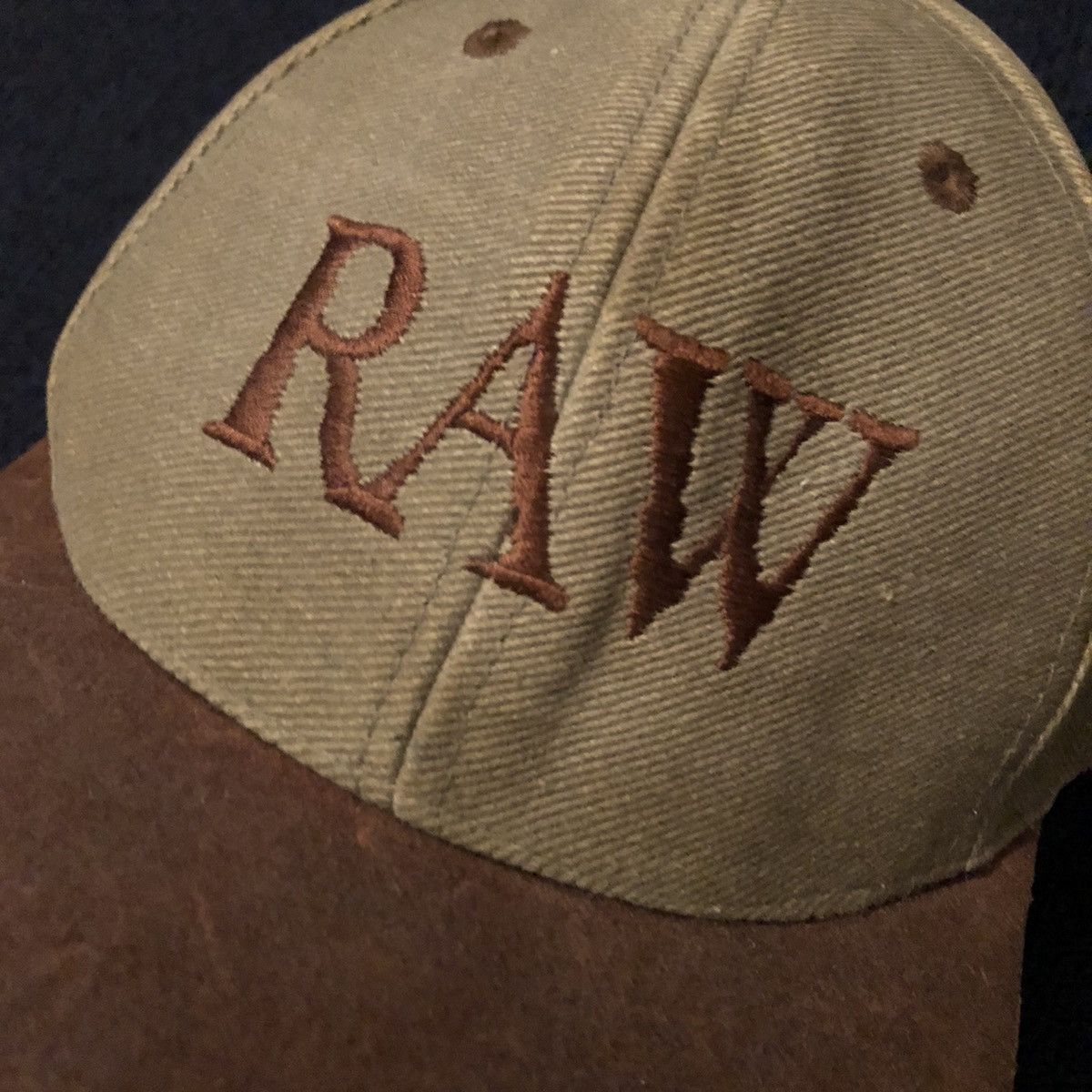 Vintage Vintage 90s Raw Vanilla Coty Cologne Leather Adjustable Hat Size ONE SIZE - 3 Thumbnail