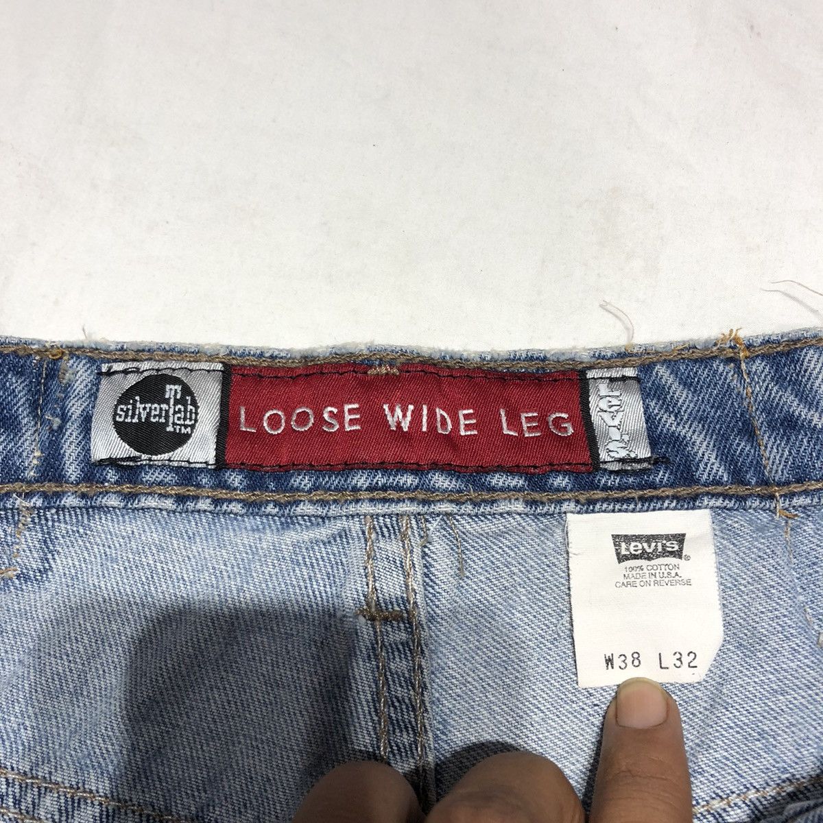 Levi's Made & Crafted Levi's SilverTab Loose Wide Leg Jeans Size US 38 / EU 54 - 5 Thumbnail