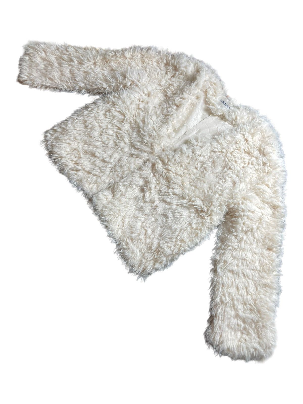 Beauty Beast × Japanese Brand Vintage Japanese Designer COLZA Fleece Fur Cardigan Jacket Size M / US 6-8 / IT 42-44 - 3 Thumbnail