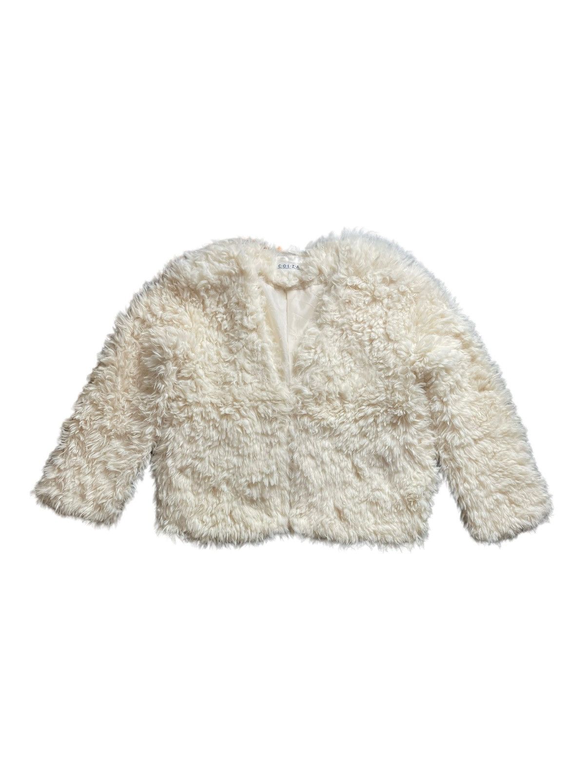 Beauty Beast × Japanese Brand Vintage Japanese Designer COLZA Fleece Fur Cardigan Jacket Size M / US 6-8 / IT 42-44 - 2 Thumbnail