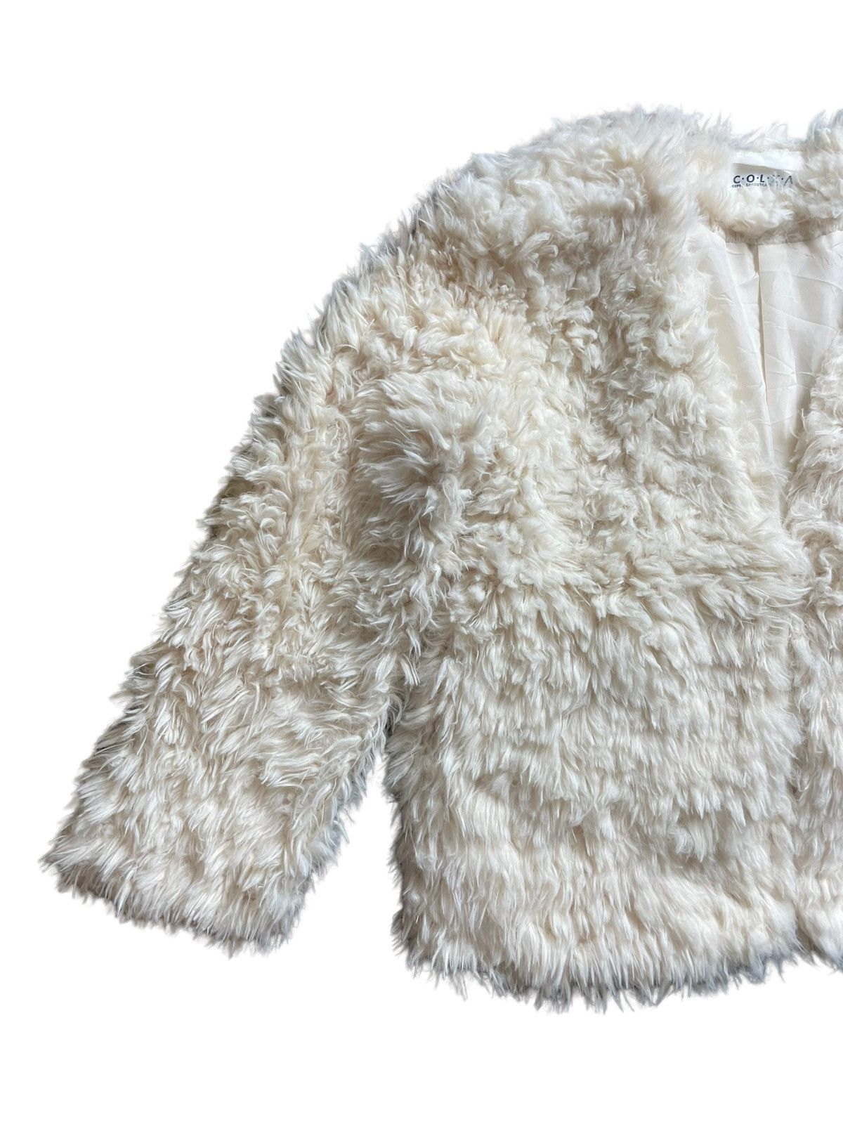 Beauty Beast × Japanese Brand Vintage Japanese Designer COLZA Fleece Fur Cardigan Jacket Size M / US 6-8 / IT 42-44 - 8 Thumbnail