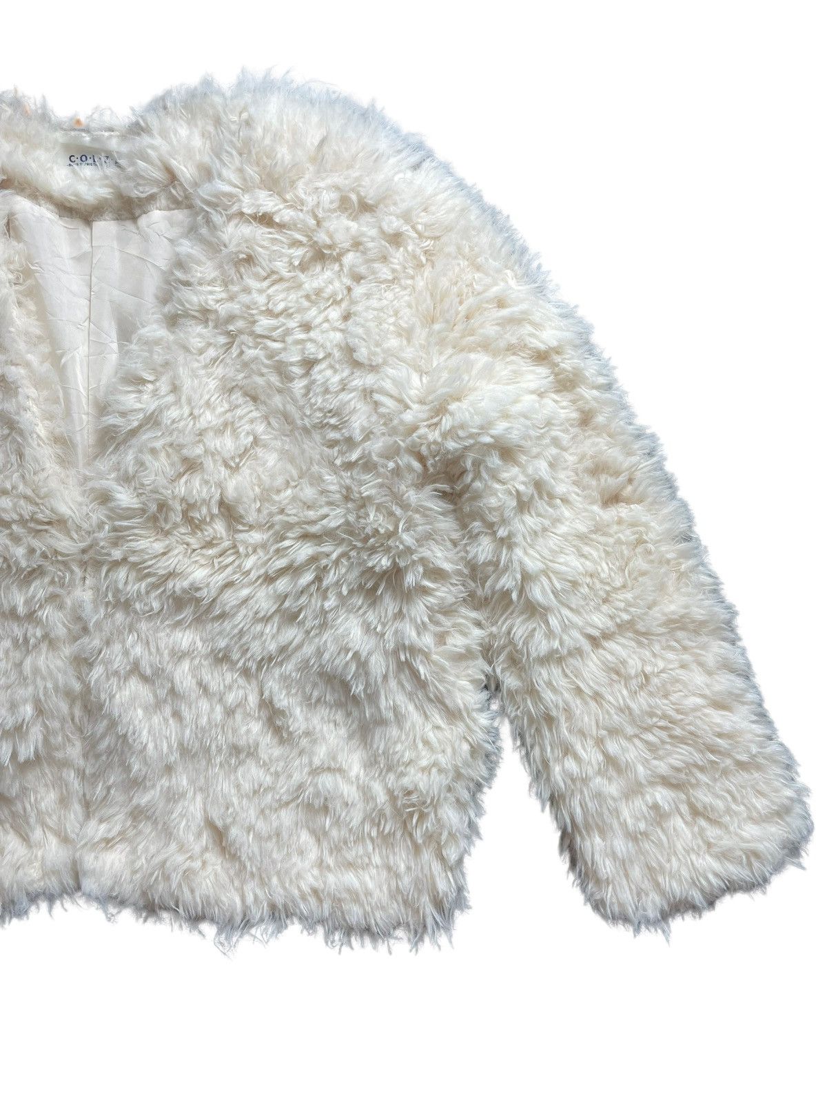 Beauty Beast × Japanese Brand Vintage Japanese Designer COLZA Fleece Fur Cardigan Jacket Size M / US 6-8 / IT 42-44 - 9 Thumbnail