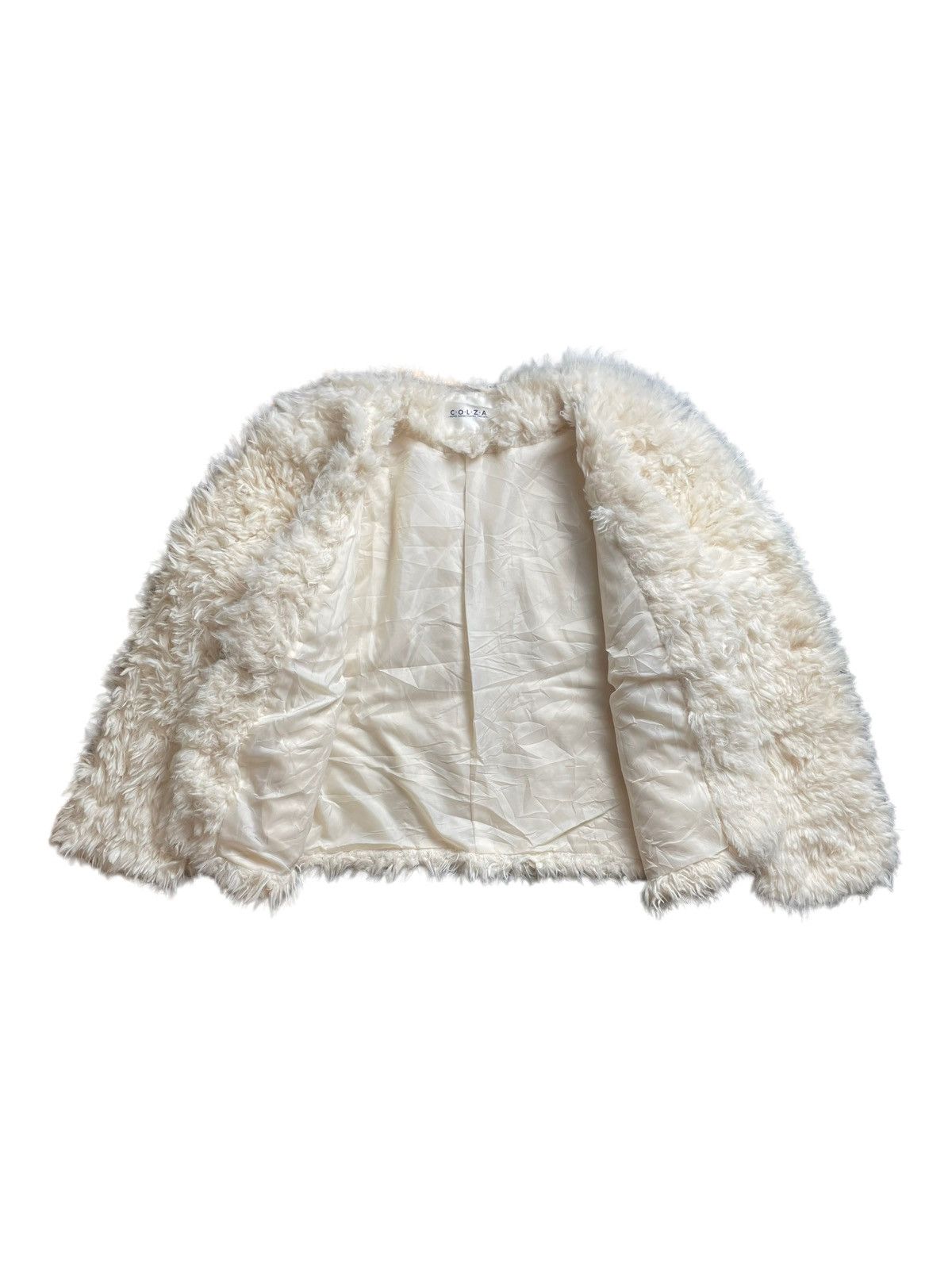 Beauty Beast × Japanese Brand Vintage Japanese Designer COLZA Fleece Fur Cardigan Jacket Size M / US 6-8 / IT 42-44 - 11 Thumbnail