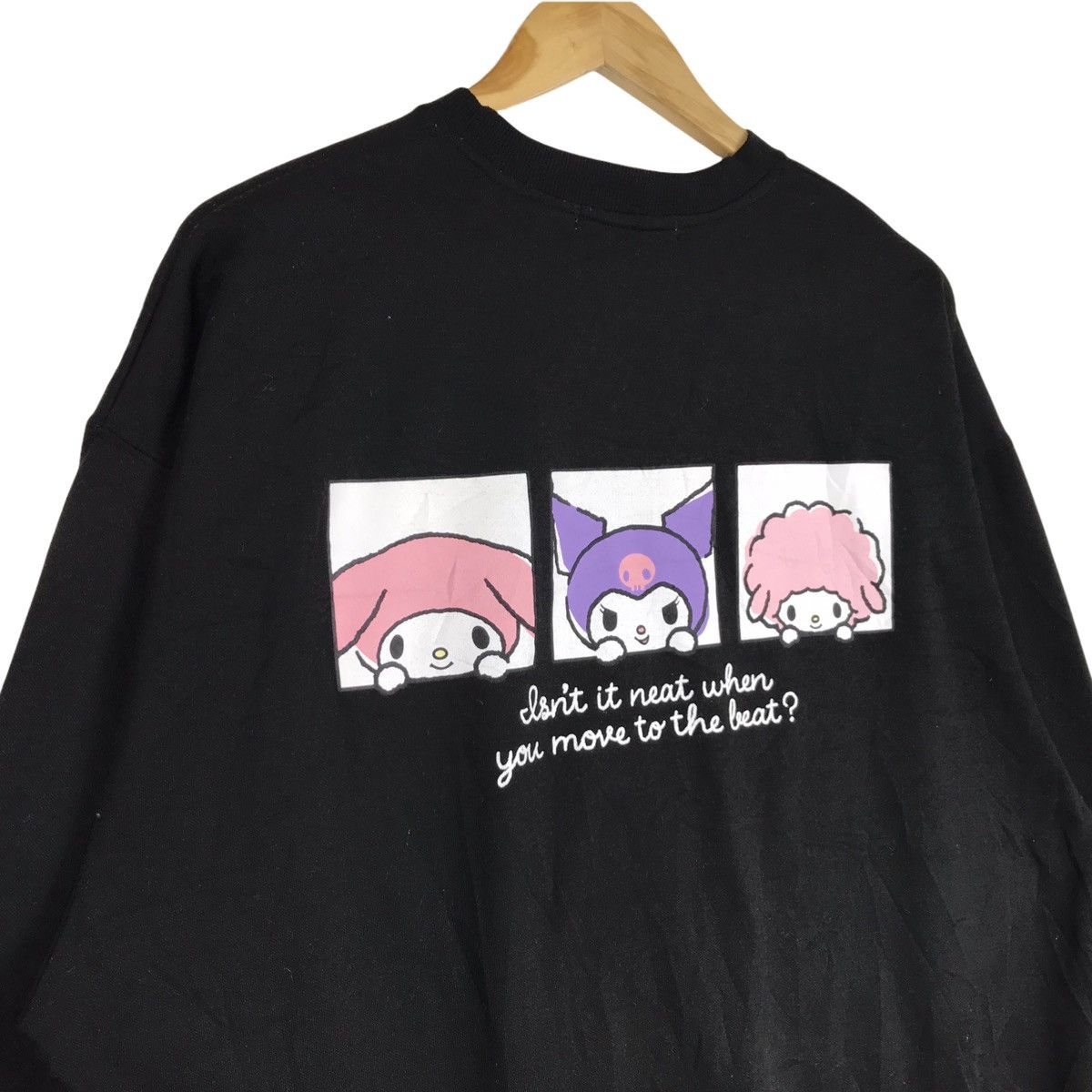 Anime × Cartoon Network × Japanese Brand Vintage Sanrio Kuromi Crewneck Sweatshirt Size US XXL / EU 58 / 5 - 3 Thumbnail