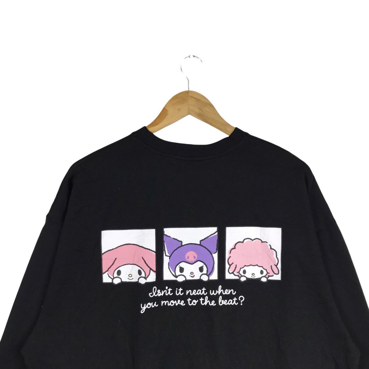 Anime × Cartoon Network × Japanese Brand Vintage Sanrio Kuromi Crewneck Sweatshirt Size US XXL / EU 58 / 5 - 2 Thumbnail
