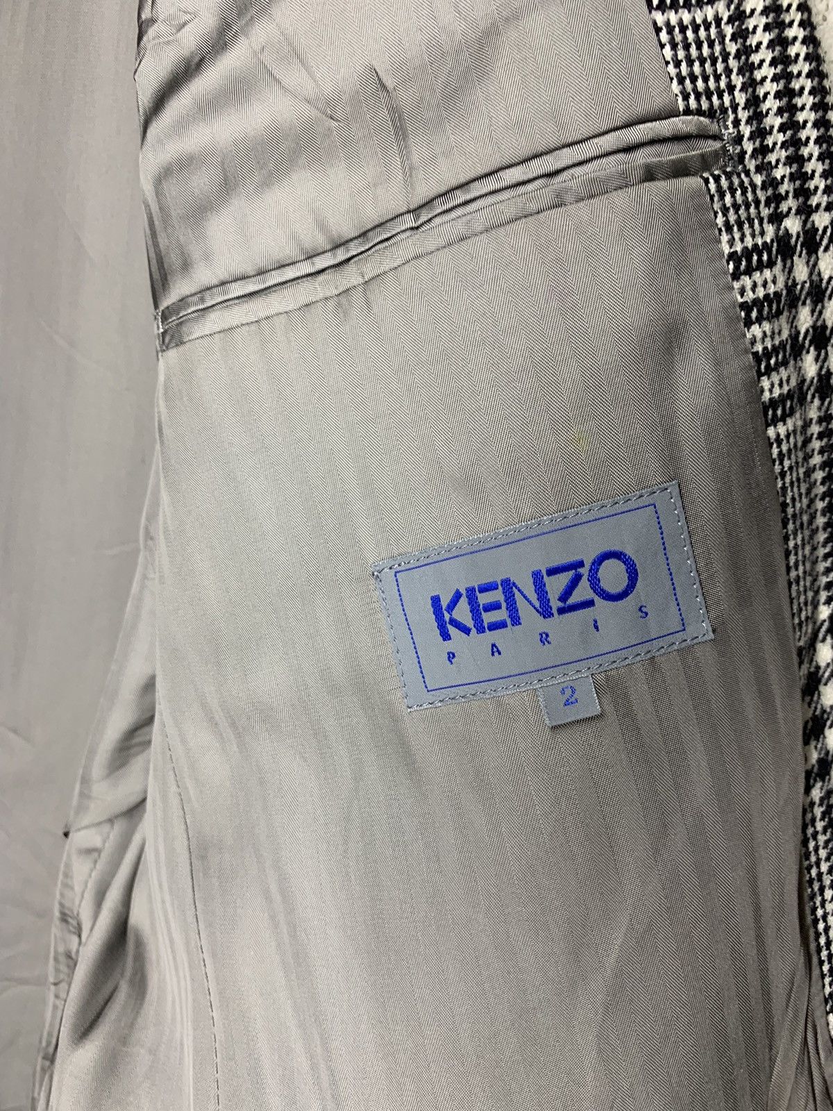 Kenzo × Other 🔥Kenzo Paris Gothic Checkered Blazer Coat Jacket Size US S / EU 44-46 / 1 - 6 Thumbnail