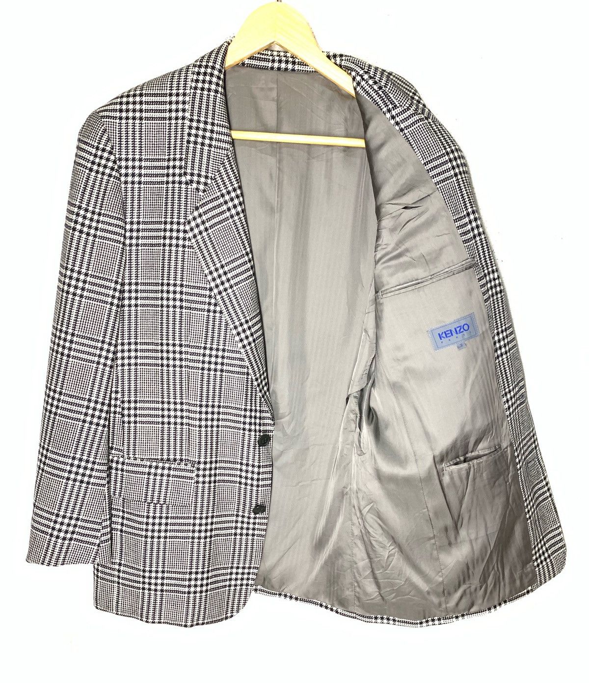 Kenzo × Other 🔥Kenzo Paris Gothic Checkered Blazer Coat Jacket Size US S / EU 44-46 / 1 - 5 Thumbnail