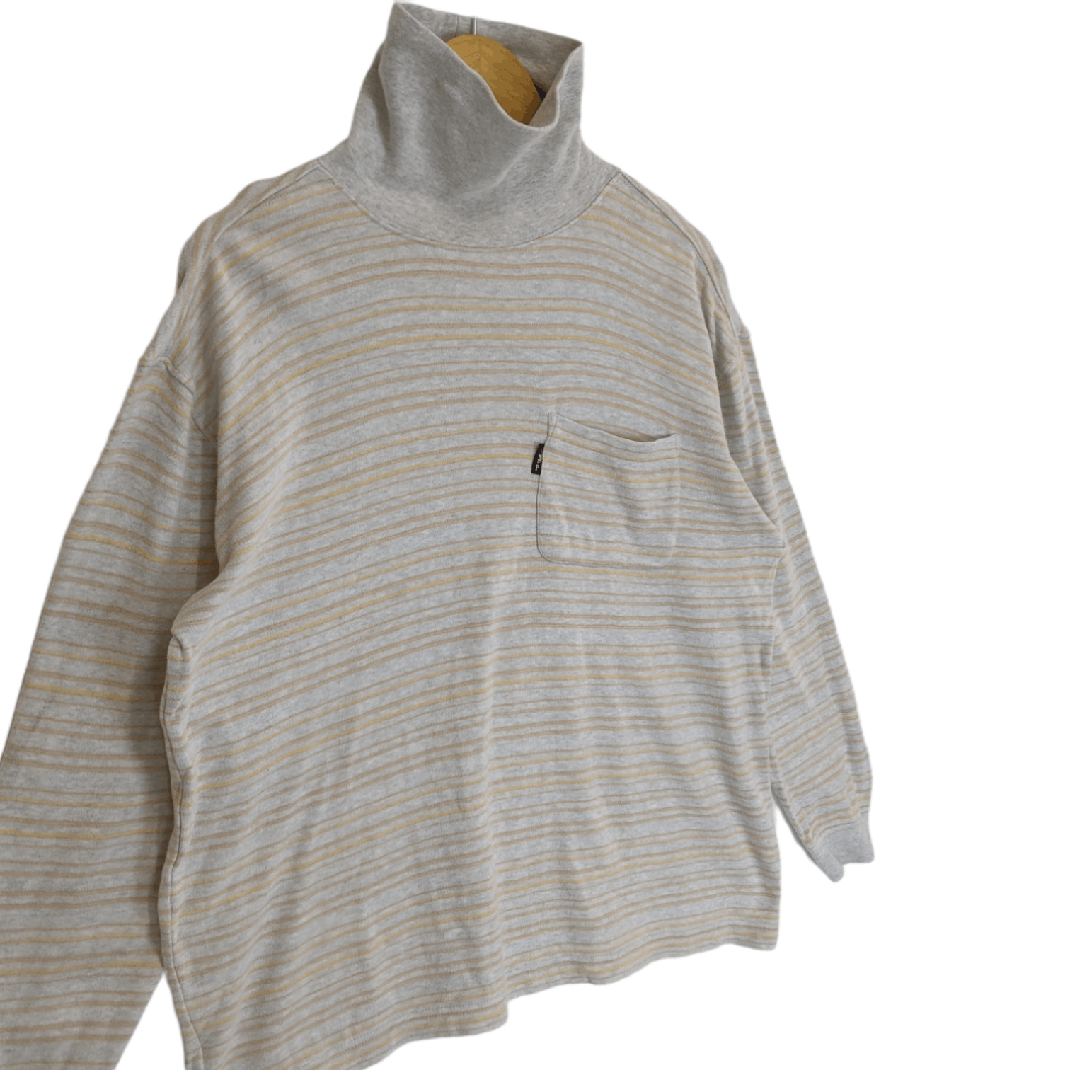 Playboy PLAYBOY Striped Turtle Neck Jumper Sweatshirt Size US M / EU 48-50 / 2 - 3 Thumbnail