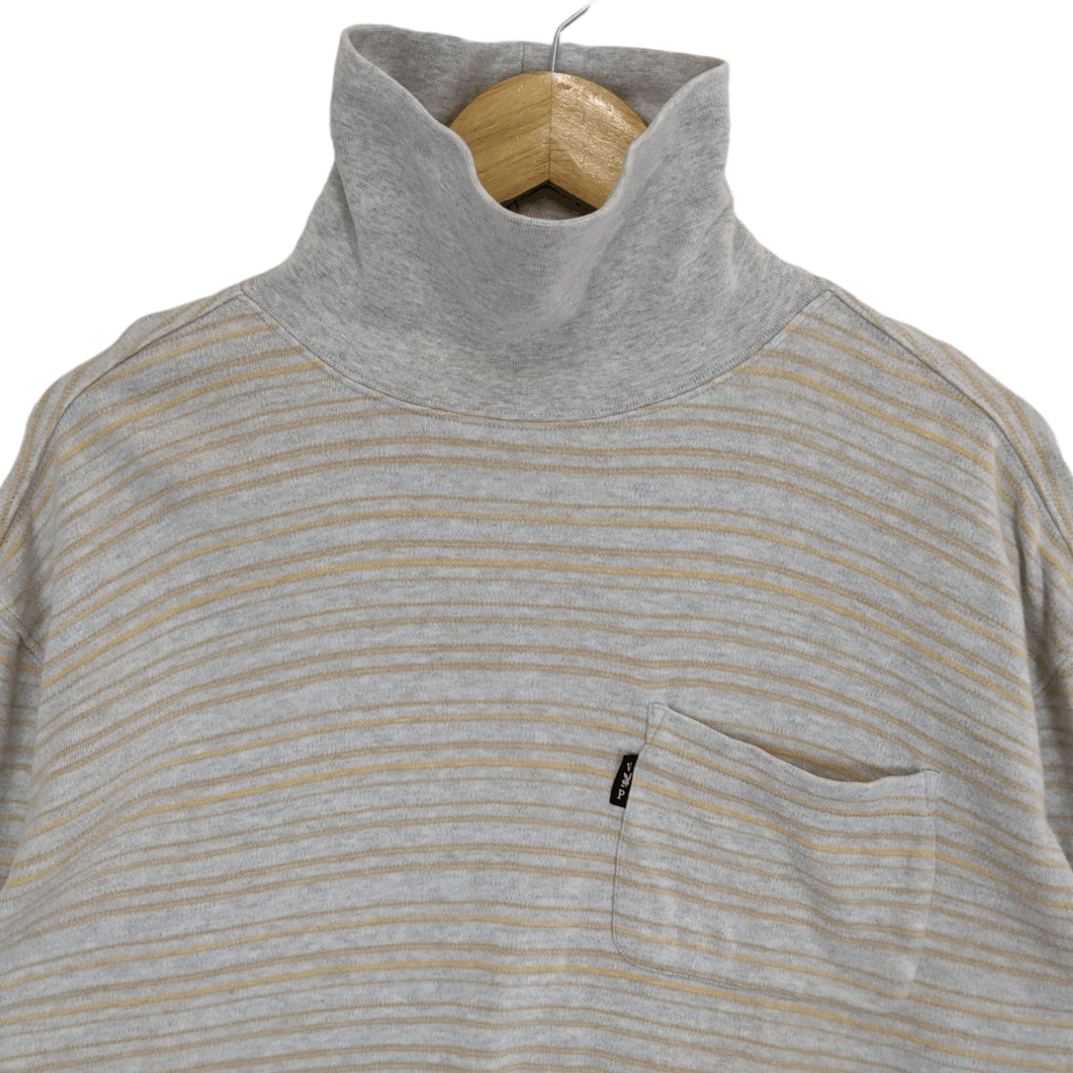Playboy PLAYBOY Striped Turtle Neck Jumper Sweatshirt Size US M / EU 48-50 / 2 - 4 Thumbnail